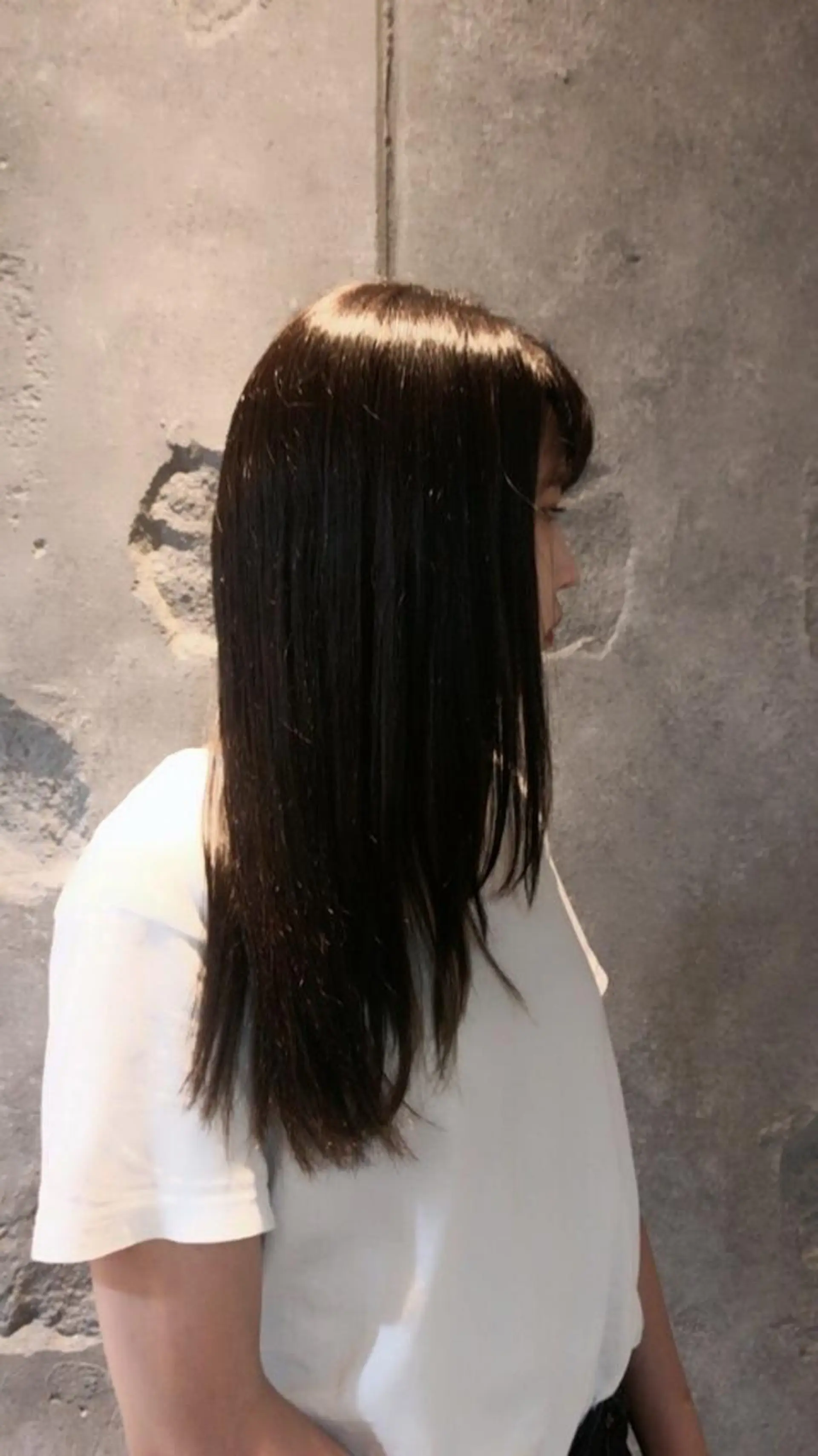 ロング カラー 大久保 遥日のヘアスタイル