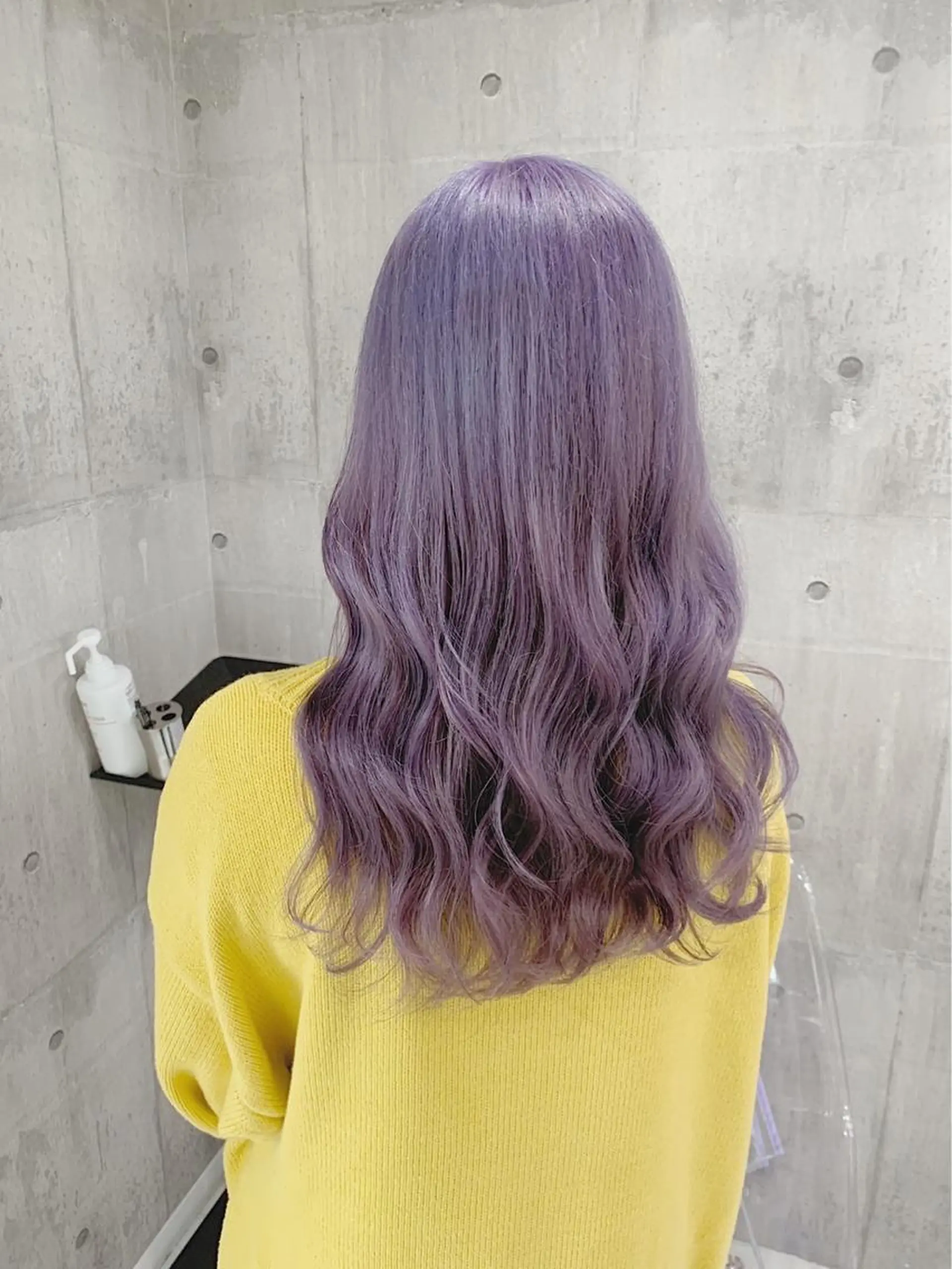 セミロング カラー ヘアアレンジ ラベンダーカラー ラベンダーピンク ピンクカラー 似合わせヘア💎 Ÿutóのヘアスタイル