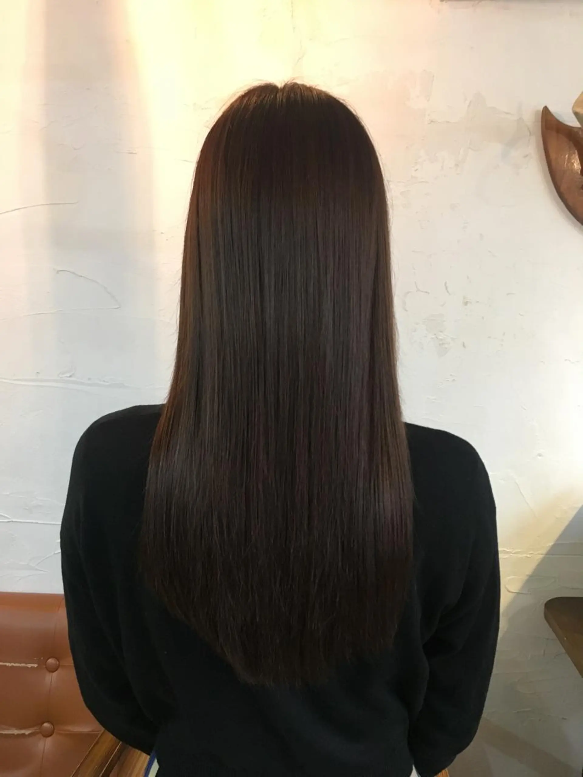 ロング カット 縮毛矯正 松田 由紀子のヘアスタイル