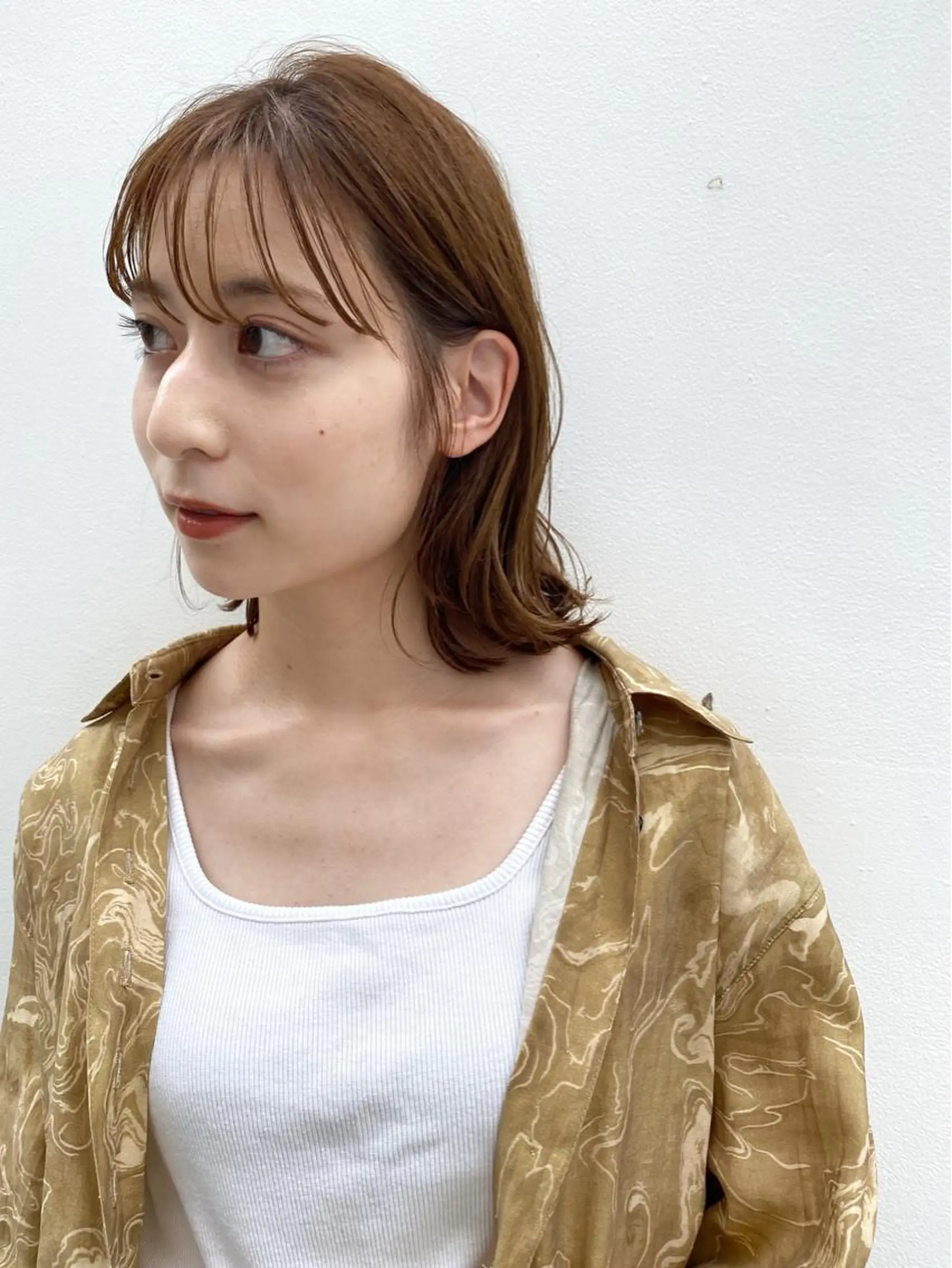 ミディアム カラー ベージュカラー カット ヘアカラー トリートメント 🉐メンズヘア特化 men's/ケンイチのヘアスタイル