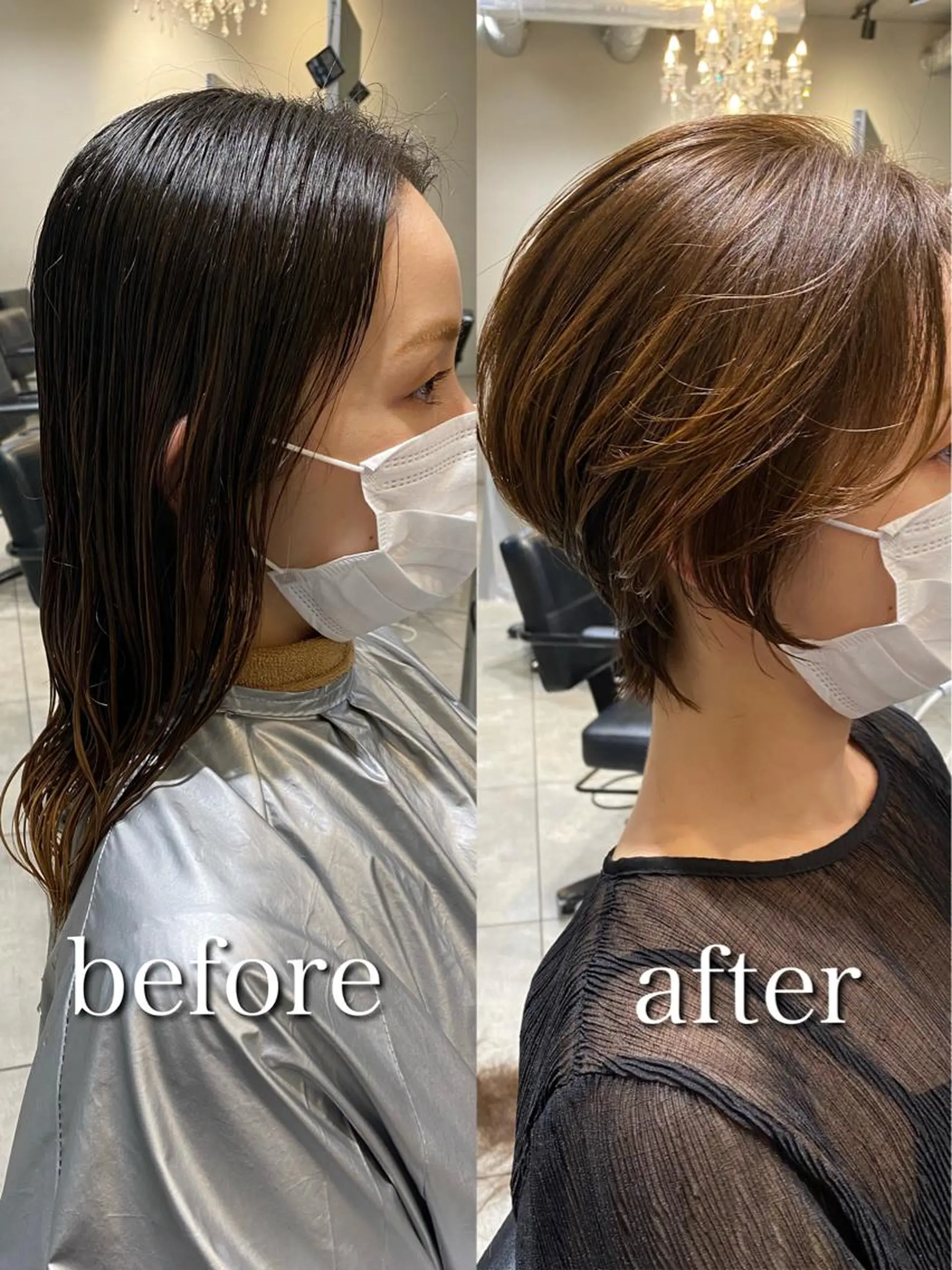 ショート くびれヘア 顔周りカット 小顔カット トリートメント 【1日2名様限定】 AFLOAT白川雄副のヘアスタイル