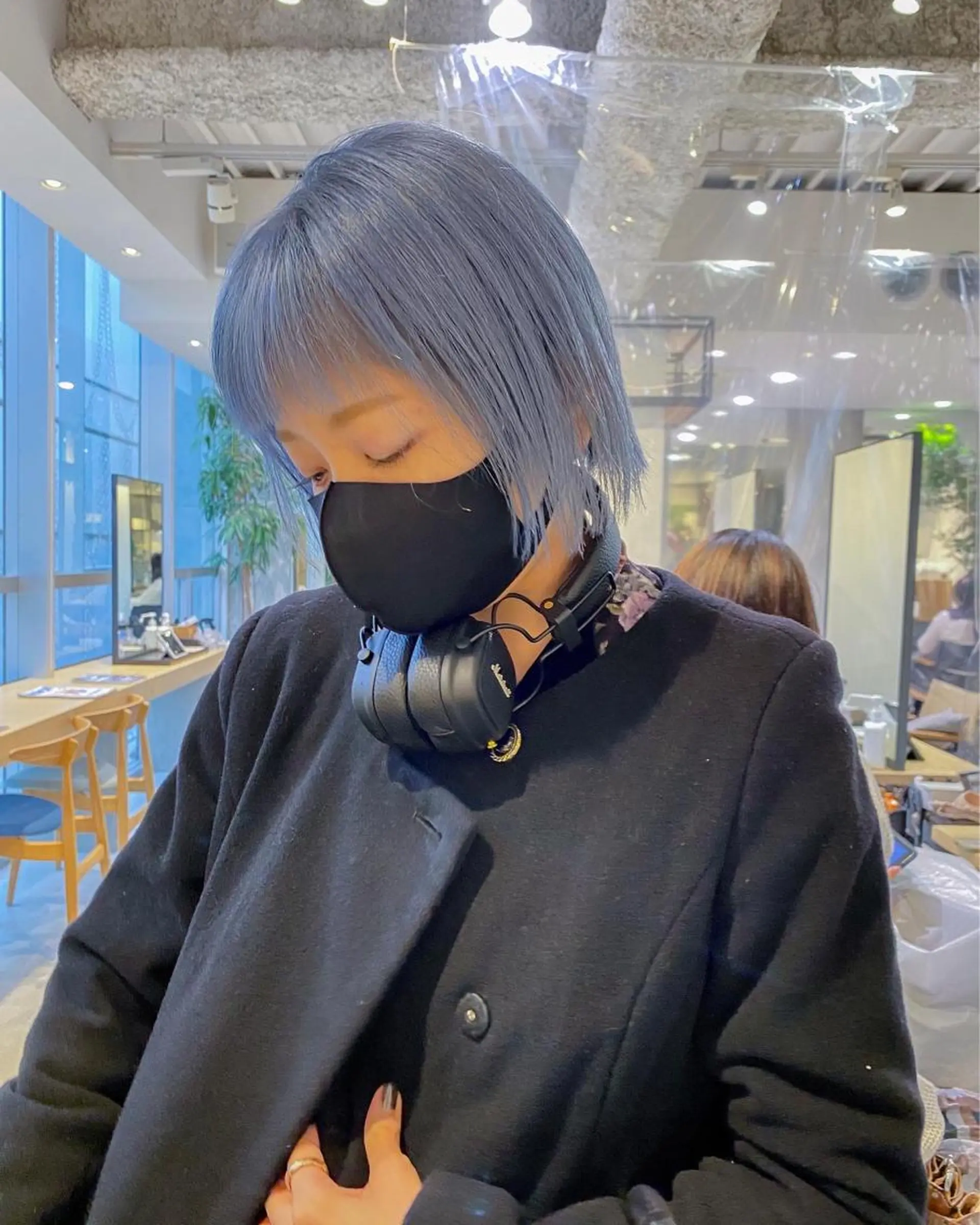 ショート カラー メンズパーマ💈藤田 晃志のヘアスタイル