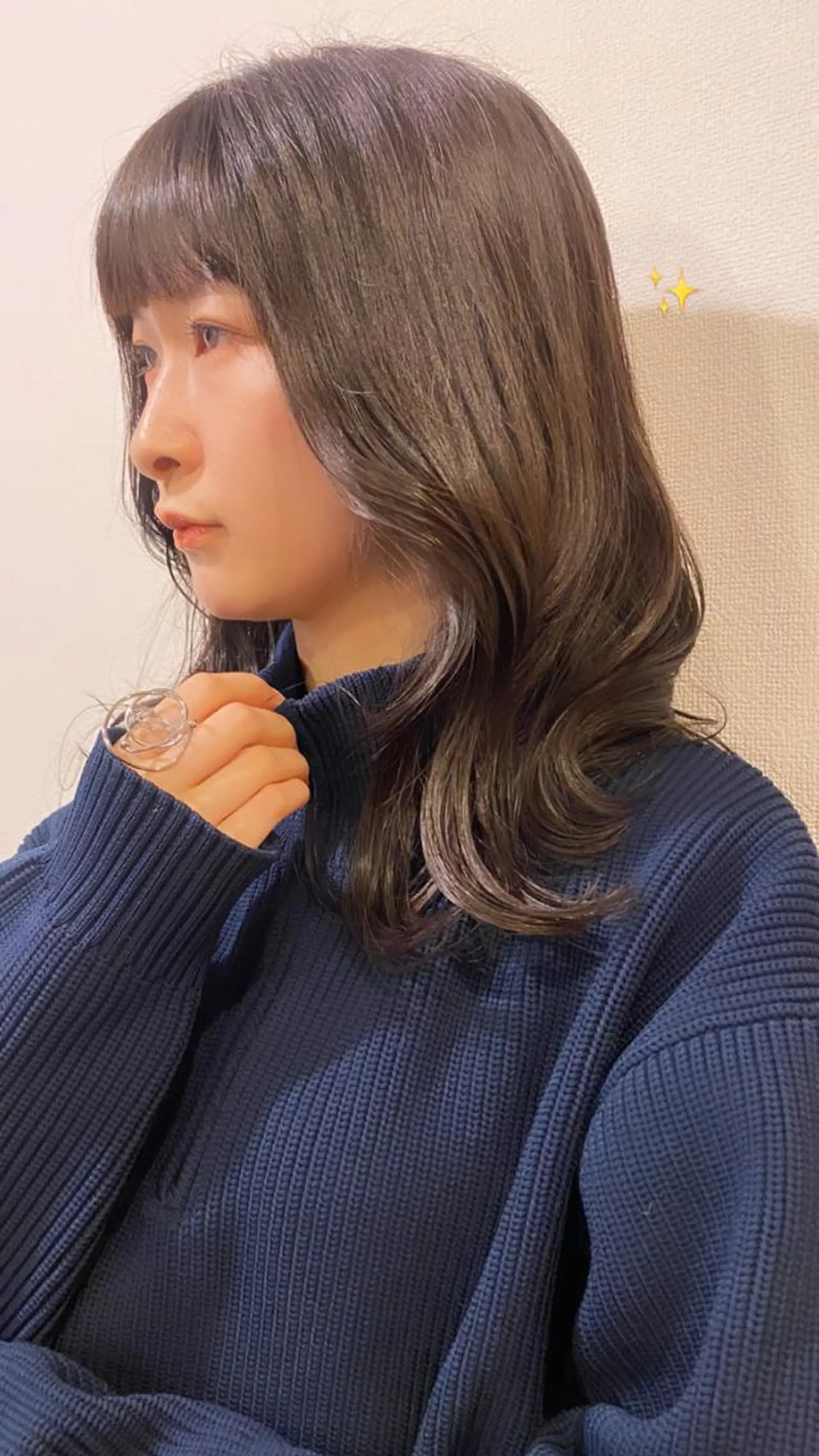 ミディアム カラー ベージュカラー ダメージレスサロン✨ kayo🌱のヘアスタイル