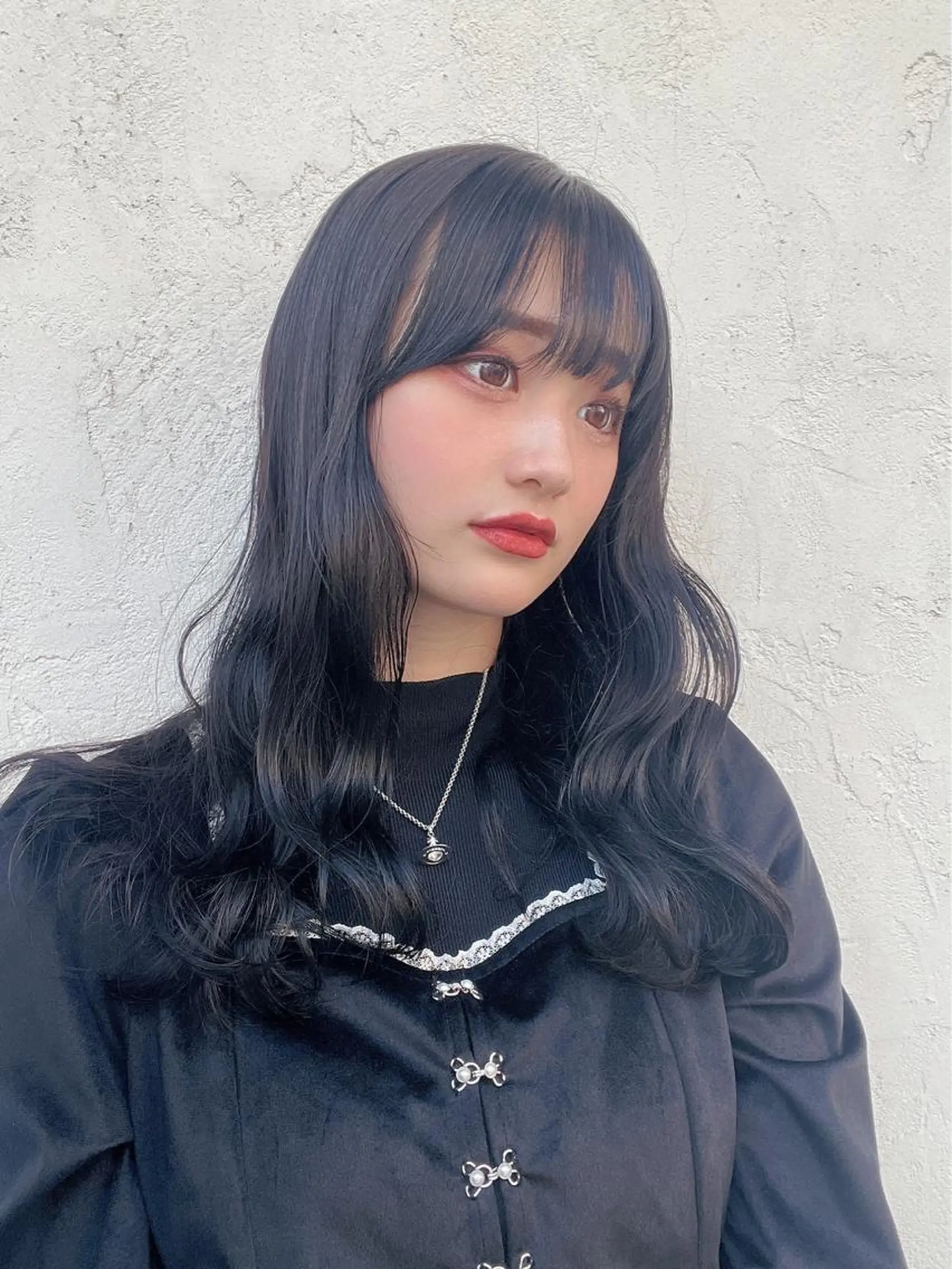 セミロング カラー 顔周りカット 【オノザワリョウ】のヘアスタイル