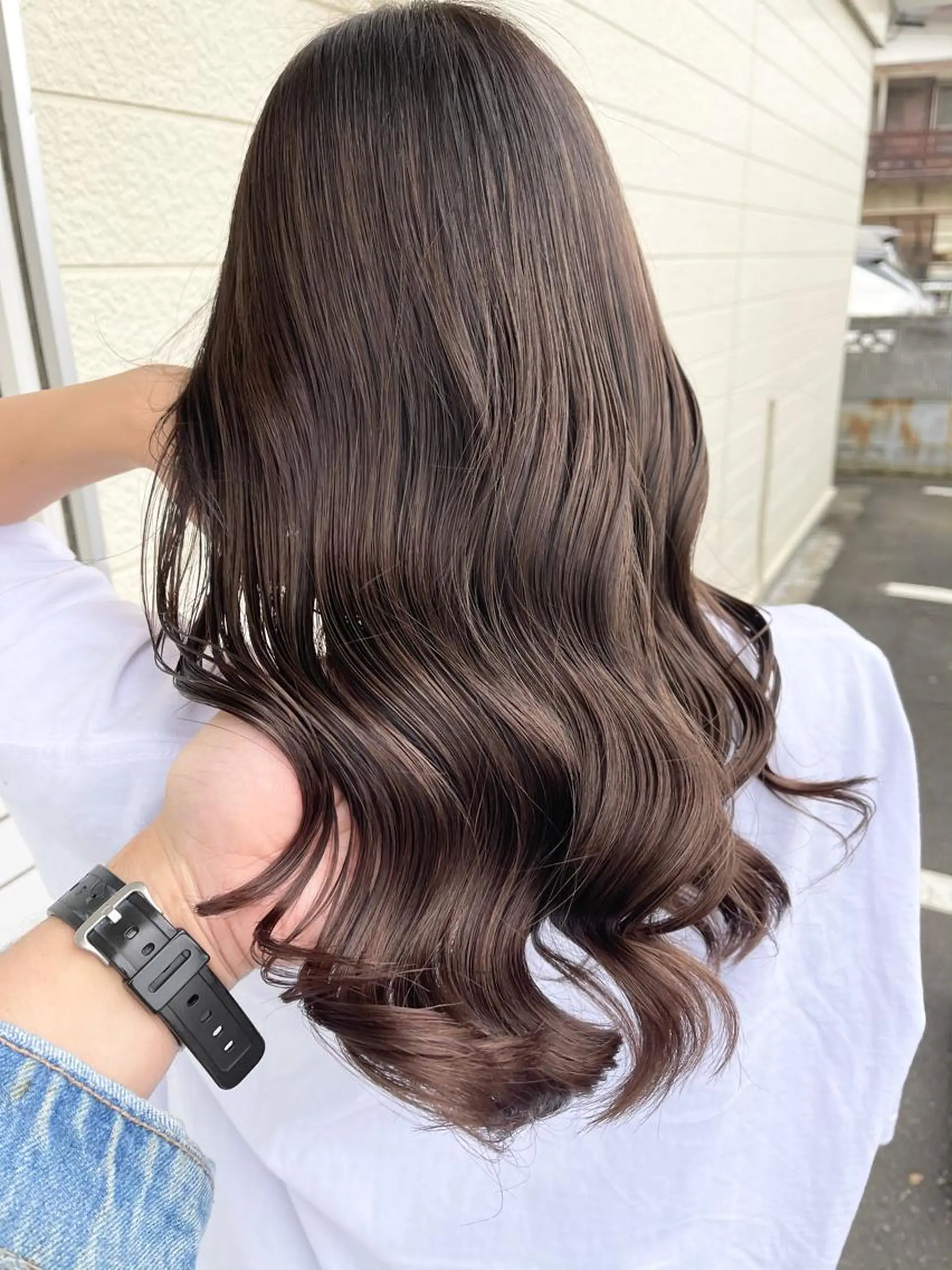 ロング カラー 菊地 良太のヘアスタイル