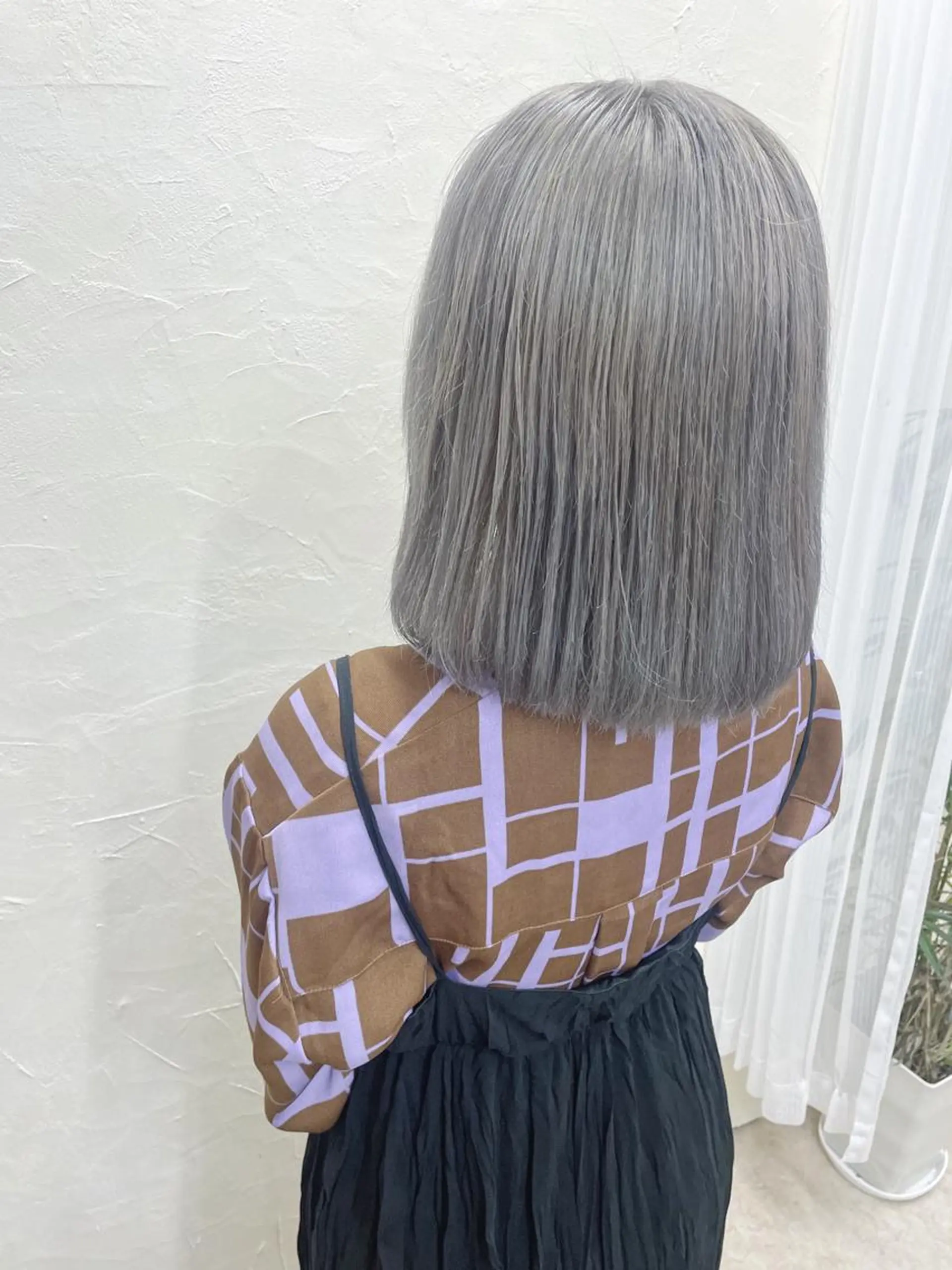 ミディアム カラー ケアブリーチ /髪質 改善/古橋圭史郎のヘアスタイル