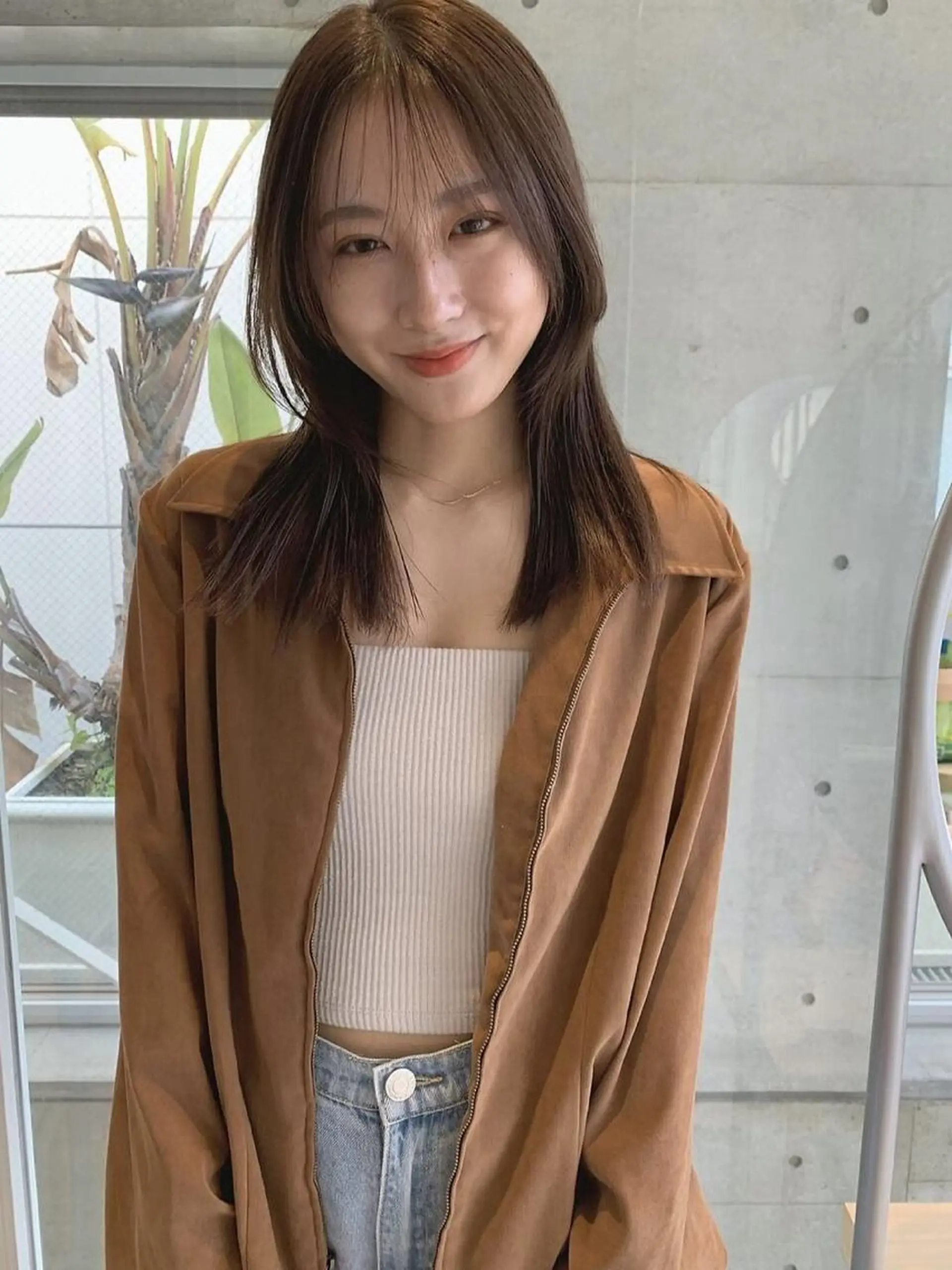 セミロング カラー 透明感カラー🪡🤍 nanao🤍🪡のヘアスタイル