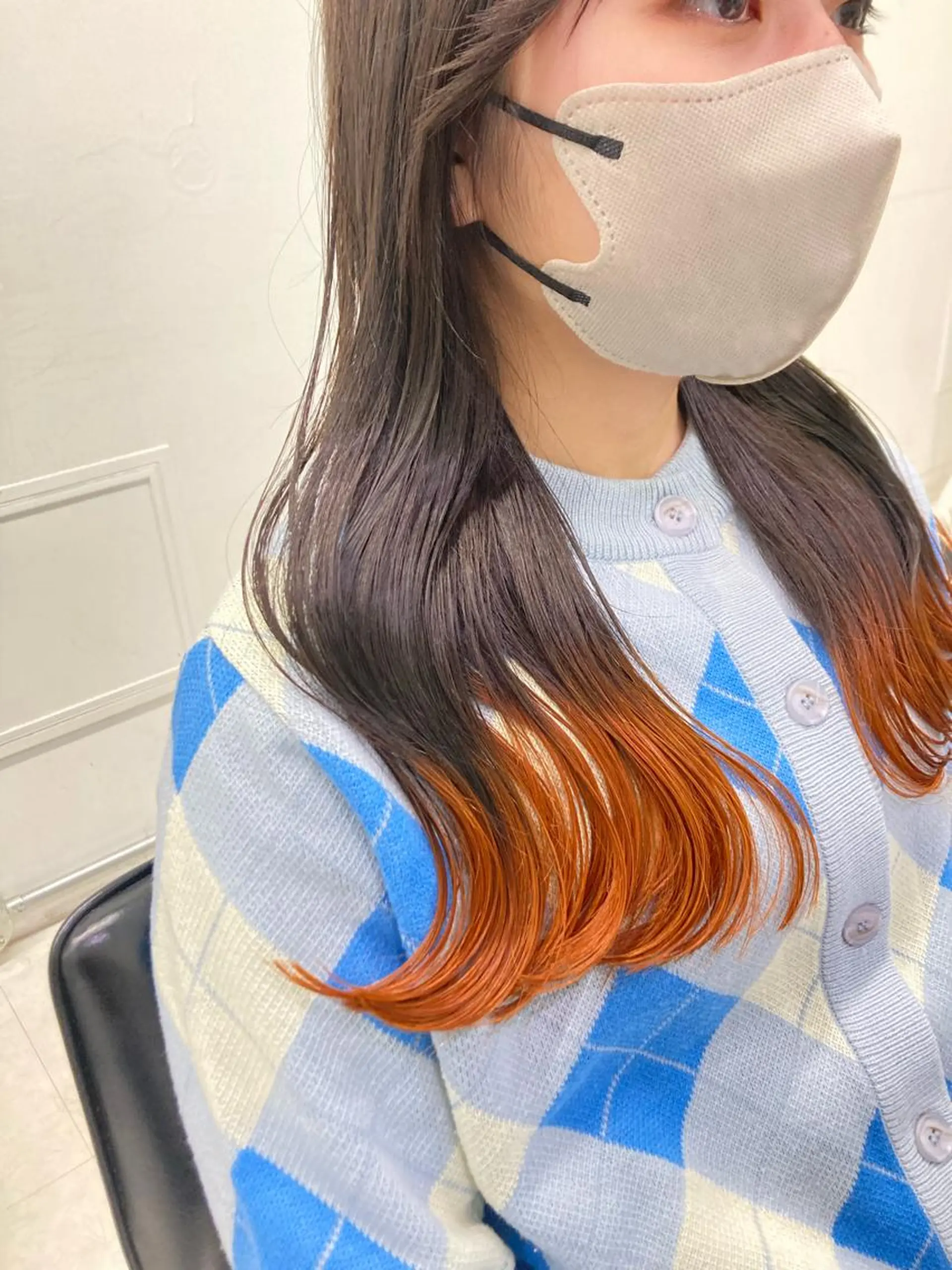 ロング カラー ヘアカラー トリートメント ヘッドスパ ヘアセット GO TODAY SHAIRE SALON原宿vita店舗所属・💖ブリーチなし透明 感💖ASAHIのヘアスタイル
