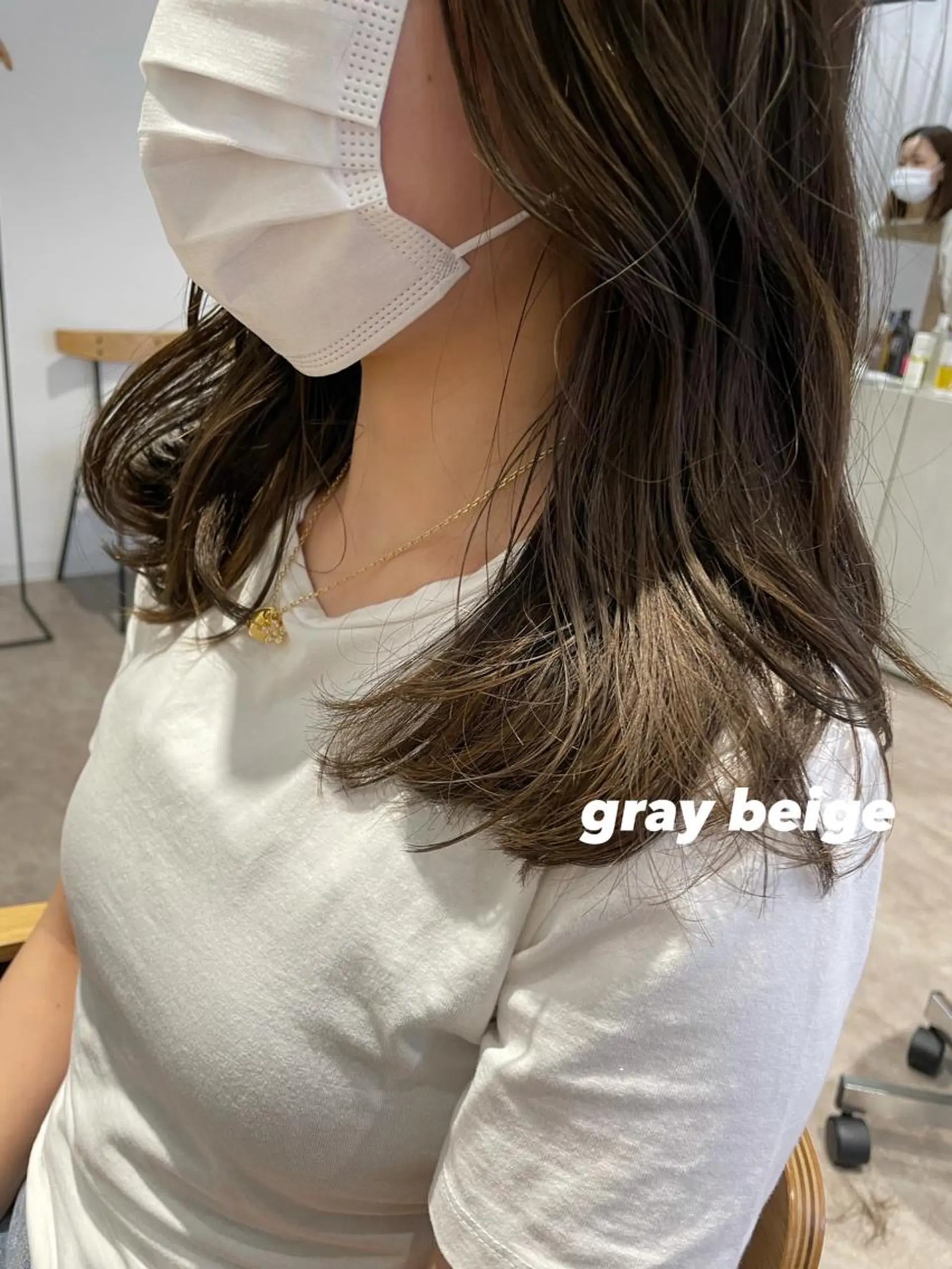 ミディアム カラー パーマ ヘアアレンジ ブリーチ ブリーチなしカラー 🌿AMANE🌿 sakiのヘアスタイル