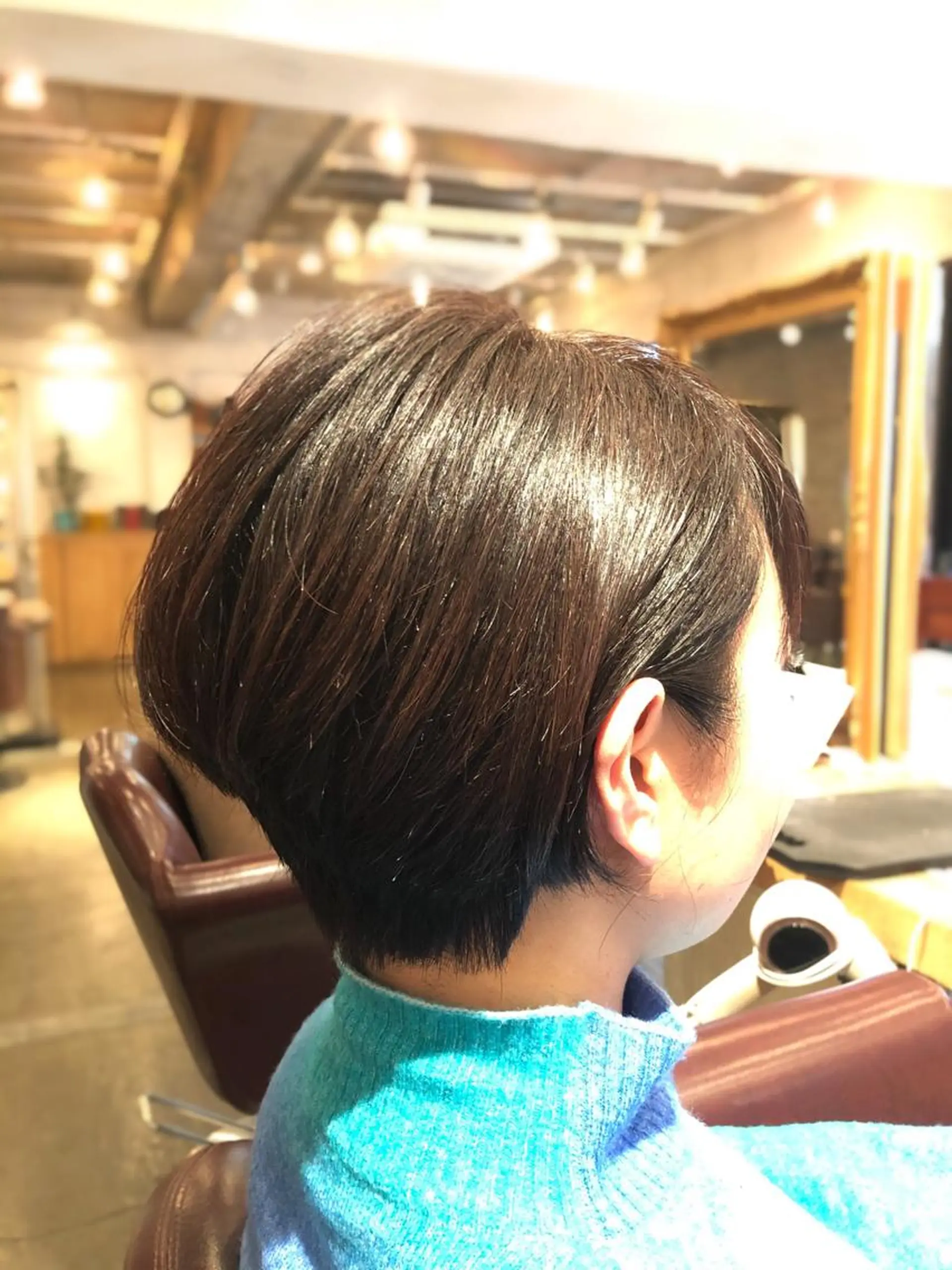 ショート カラー ショートボブ ボブ くびれヘア ショートヘア 韓国風カット/ 髪質改善 黒崎のヘアスタイル