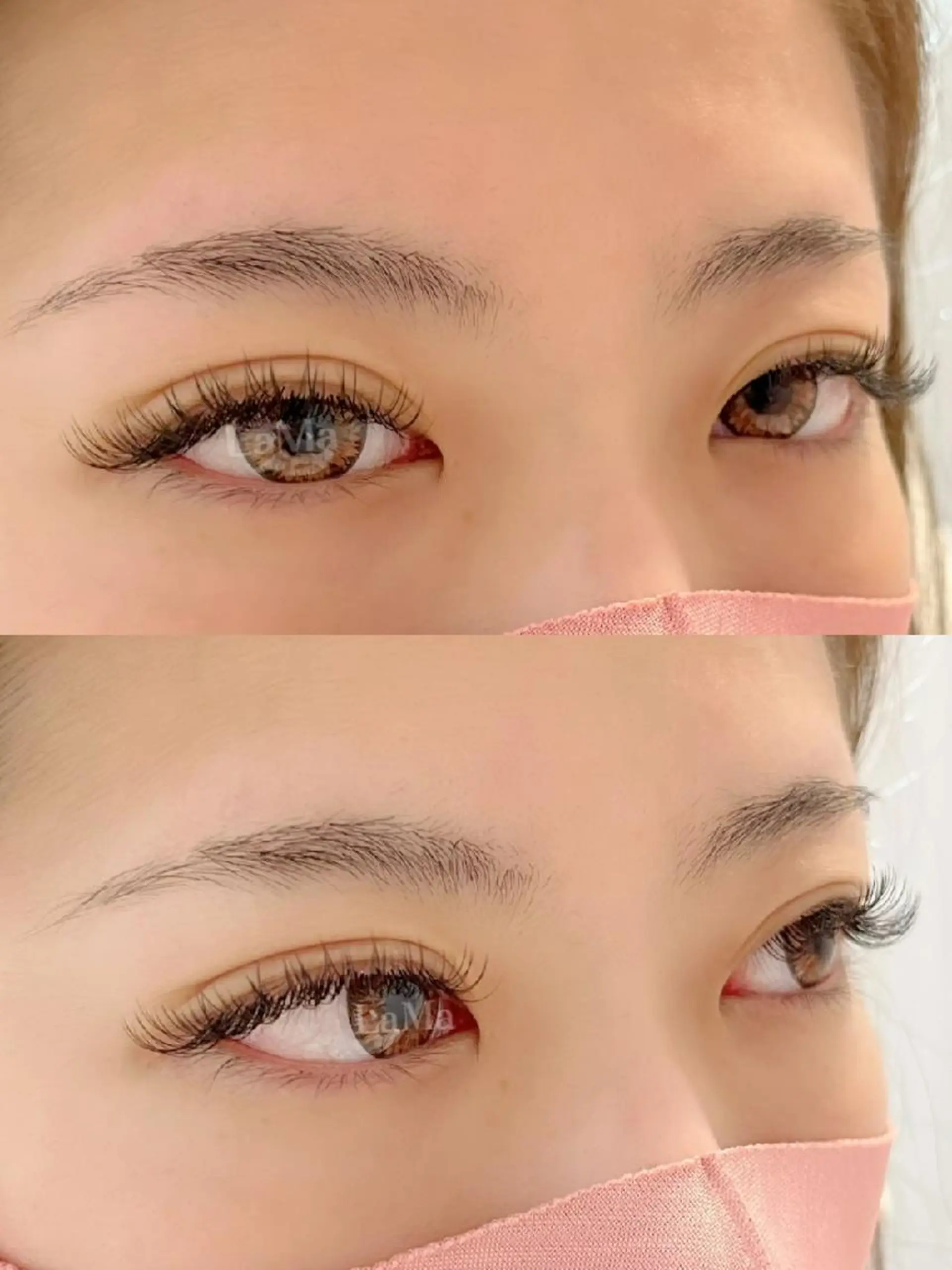 マツエク・マツパ 付け放題 フラットラッシュ LaMa staff★のマツエク・マツパデザイン