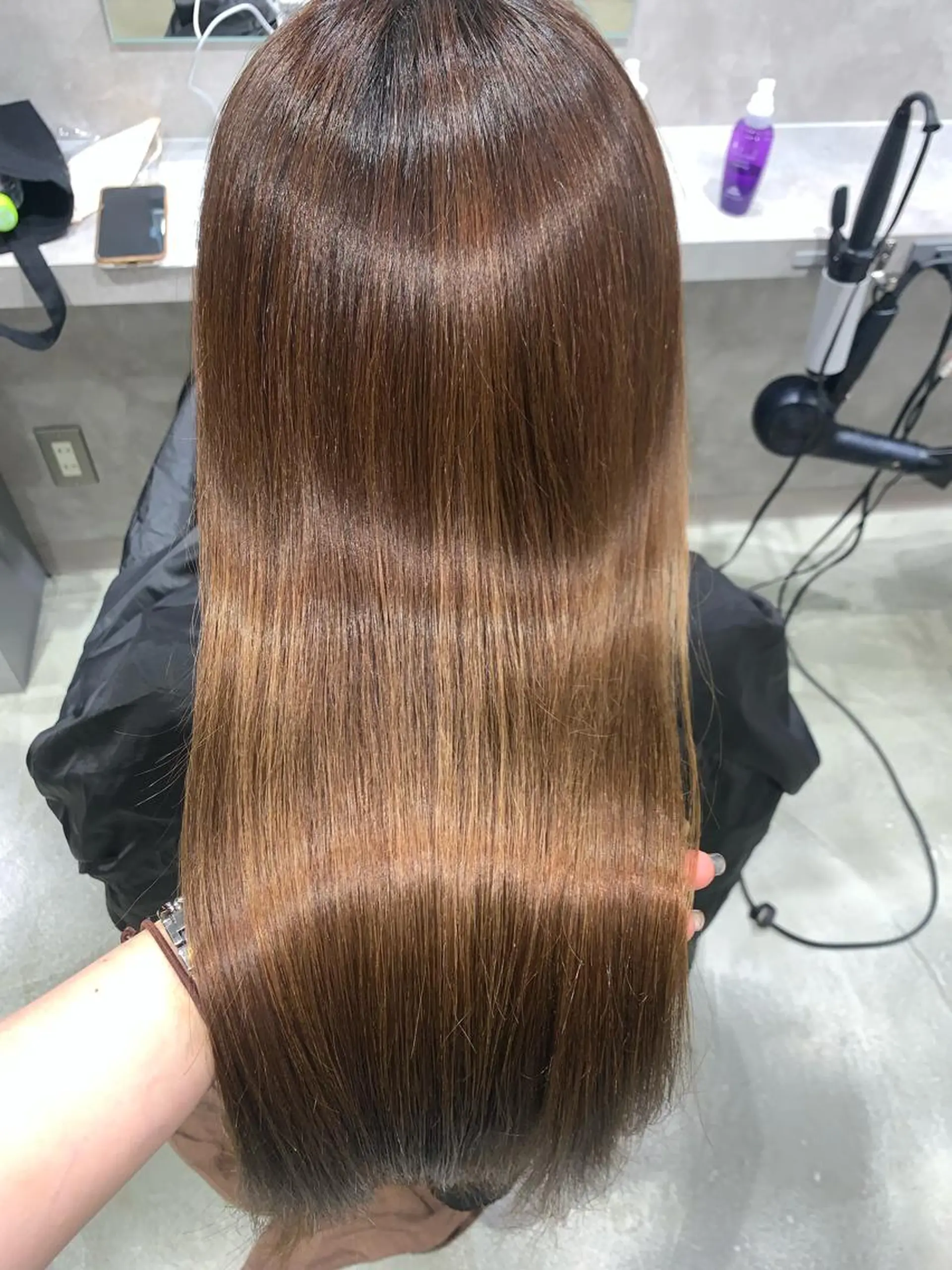 ロング カラー ヘアアレンジ 新宿♥ハッシュカット 暖色カラー♥Unaのヘアスタイル