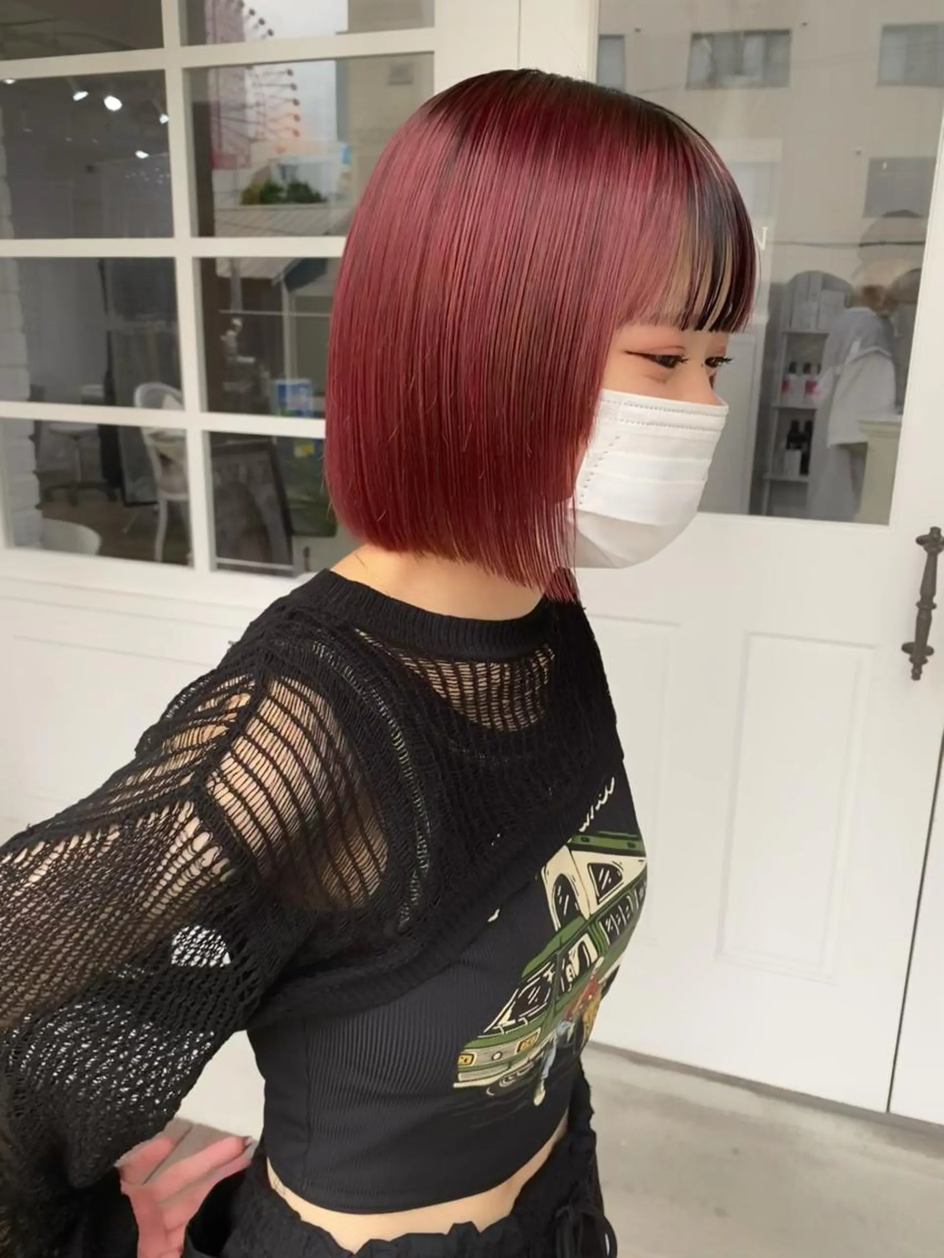 ショート カラー ヘアアレンジ 似合わせカット 🧡梅田ハイトーン カラー🧡runaのヘアスタイル