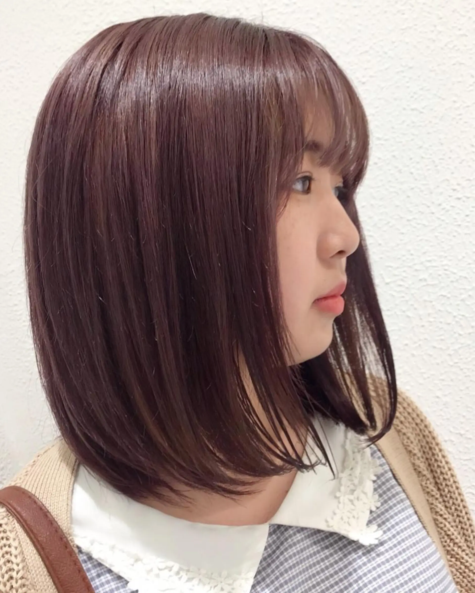 ミディアム カラー ブリーチ 髪質改善 当日予約🆗✂︎ ウエモト　タクのヘアスタイル