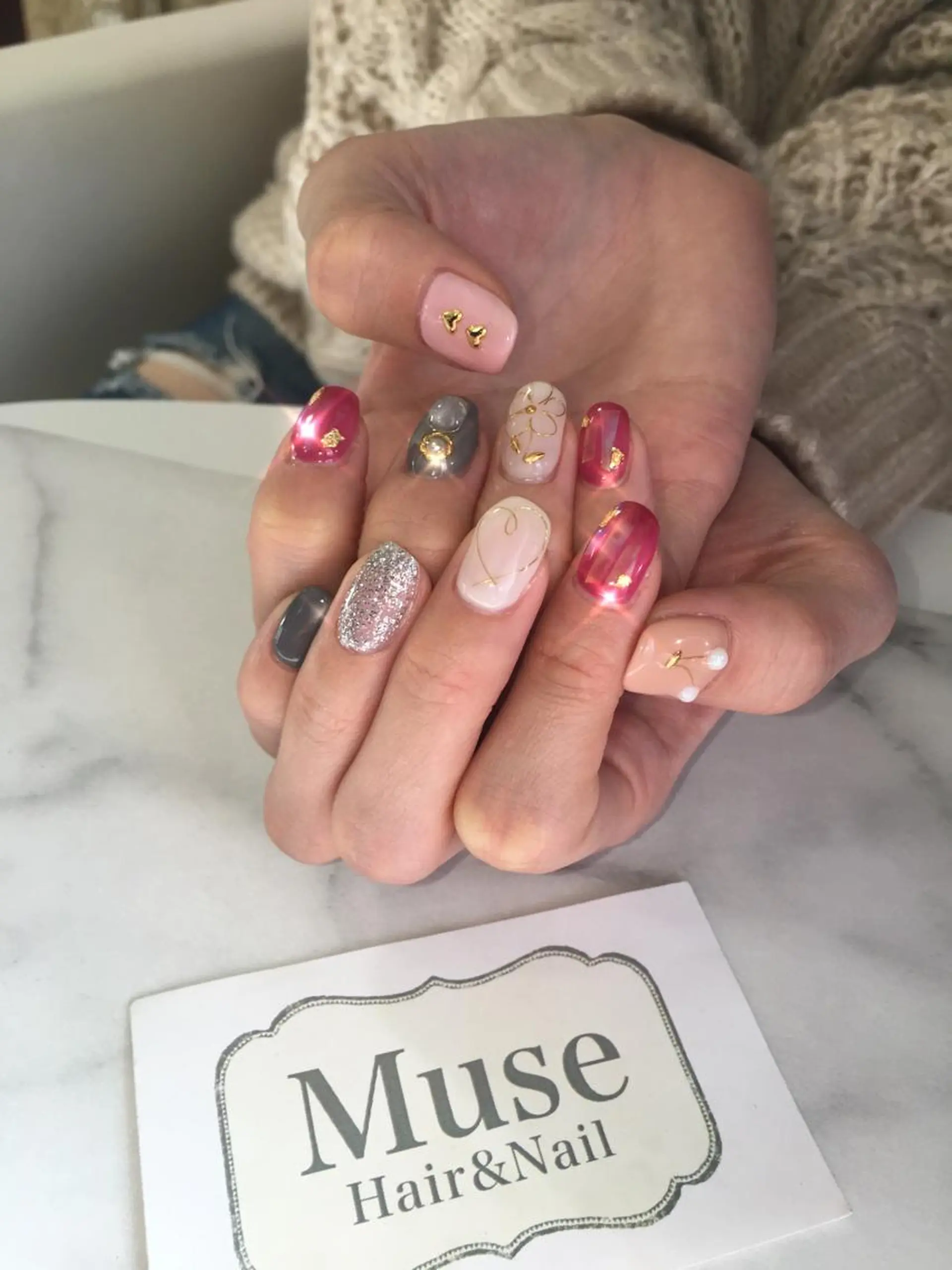 ネイル ニュアンスネイル 隠れ家一戸建て金町 HIROMI 葛飾区のネイルデザイン