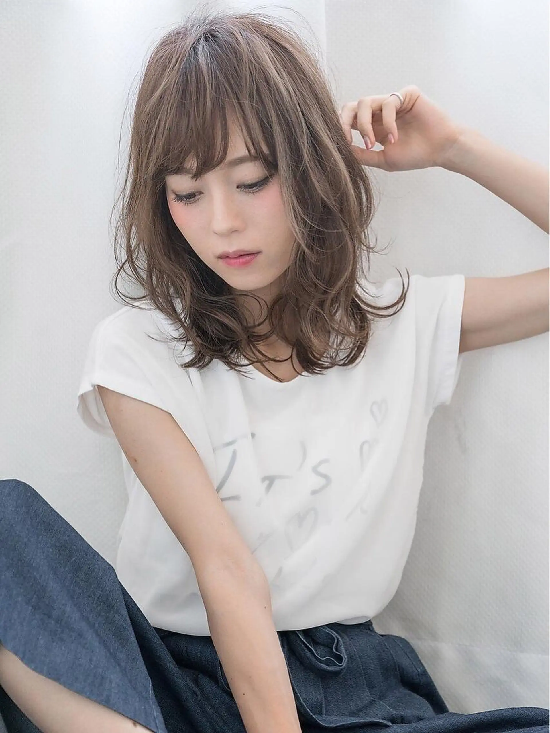 ミディアム カラー パーマ ✨落ち着いた接客 💡高橋優也💡のヘアスタイル