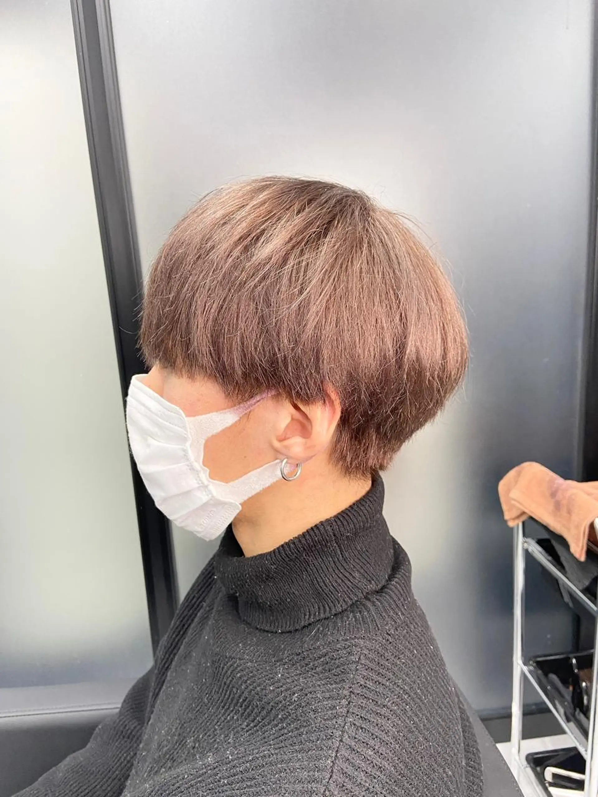 ショート カラー メンズ メンズハイトーン ハイトーンカラー ヘアカラー トリートメント ミルボンAujua認定サロン Ria  OSAKA 梅田所属・メンズ特化/ マンツーマン/Ryuのヘアスタイル