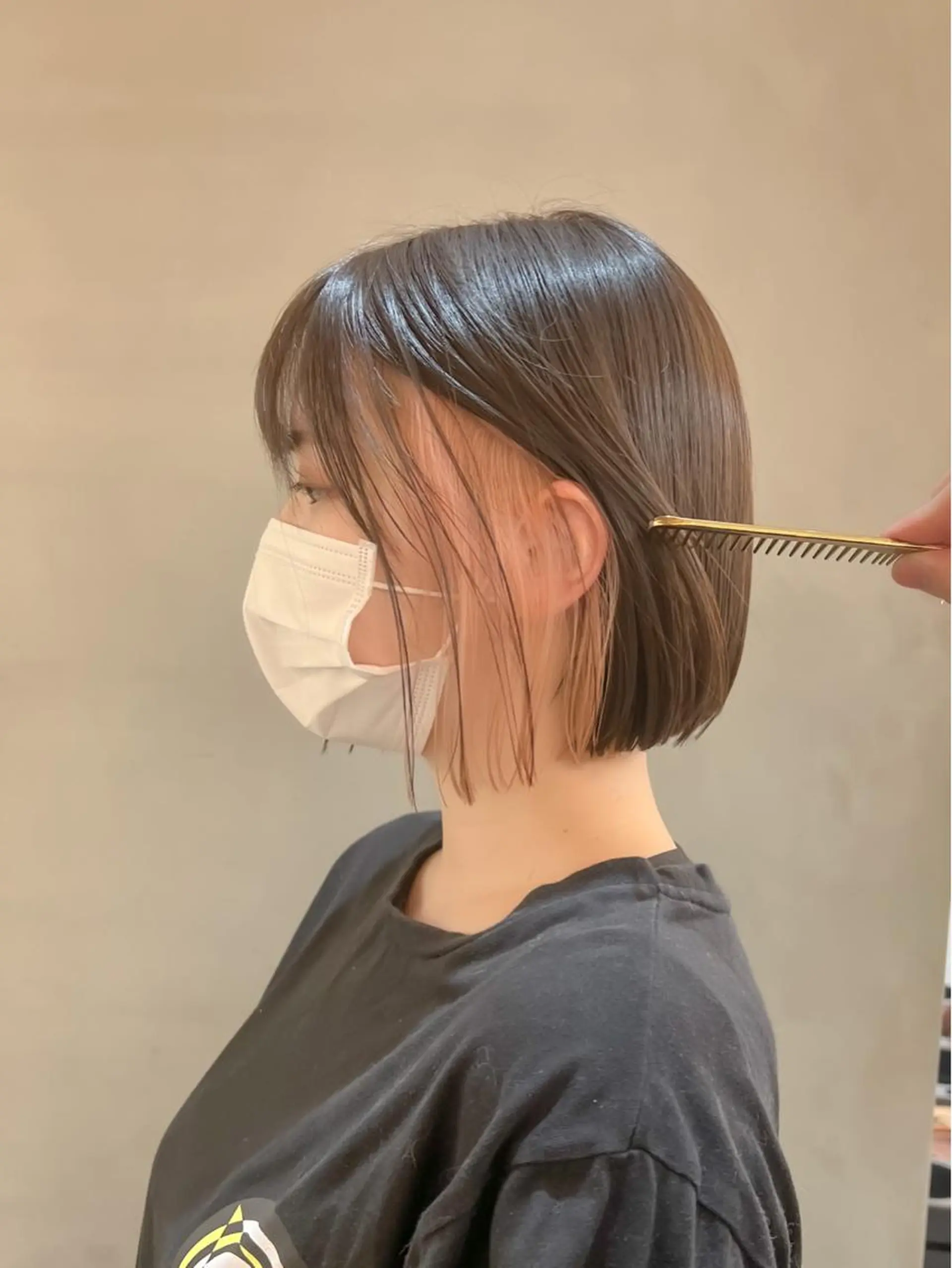 ショート ヘアカラー トリートメント ボブ/縮毛矯正 髪質改善/もえるのヘアスタイル