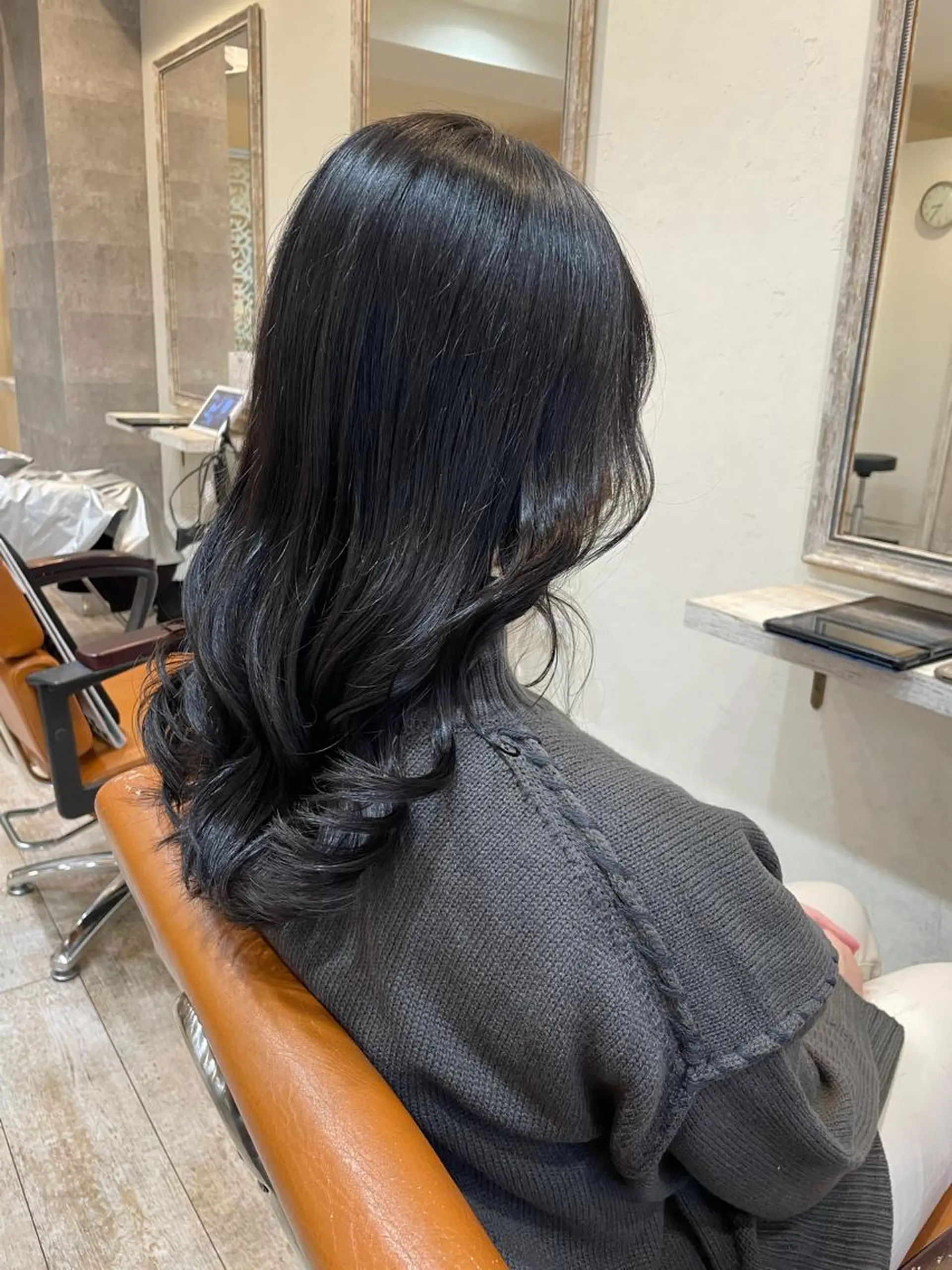 セミロング カラー ヘアカラー トリートメント Agu hair verse所属・小顔/似合わせカット 杉山莉菜のヘアスタイル