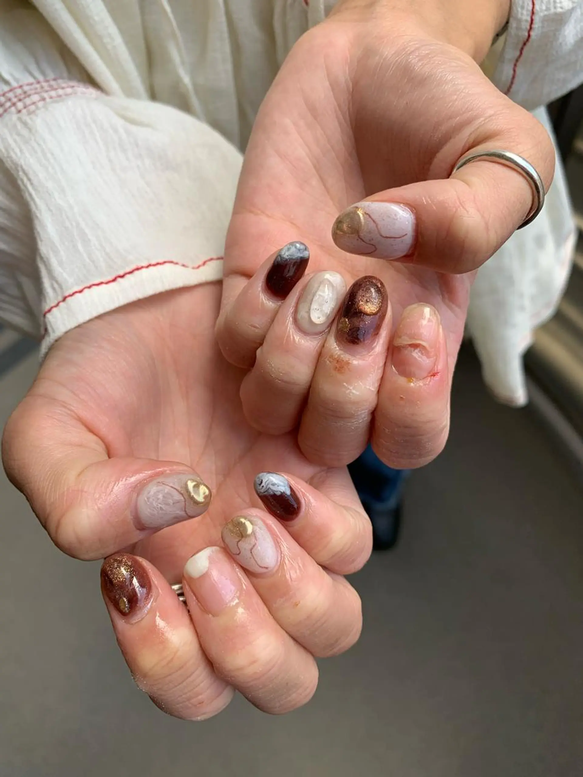 ネイル 持ち込み マキノ ユイのネイルデザイン