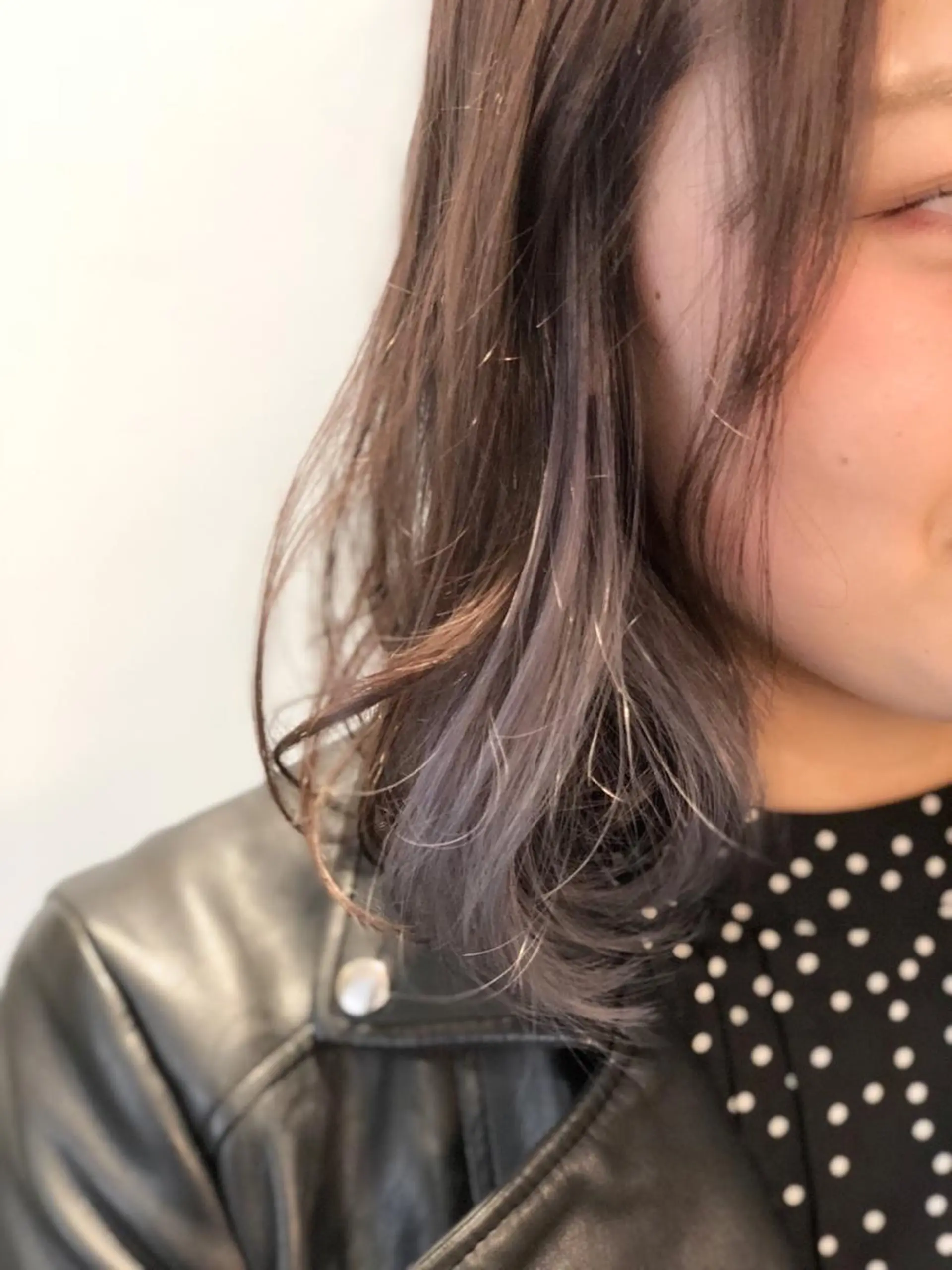 ミディアム カラー インナーカラー ラベンダーカラー 髪質改善/ 艶髪カラー/益田直幸のヘアスタイル