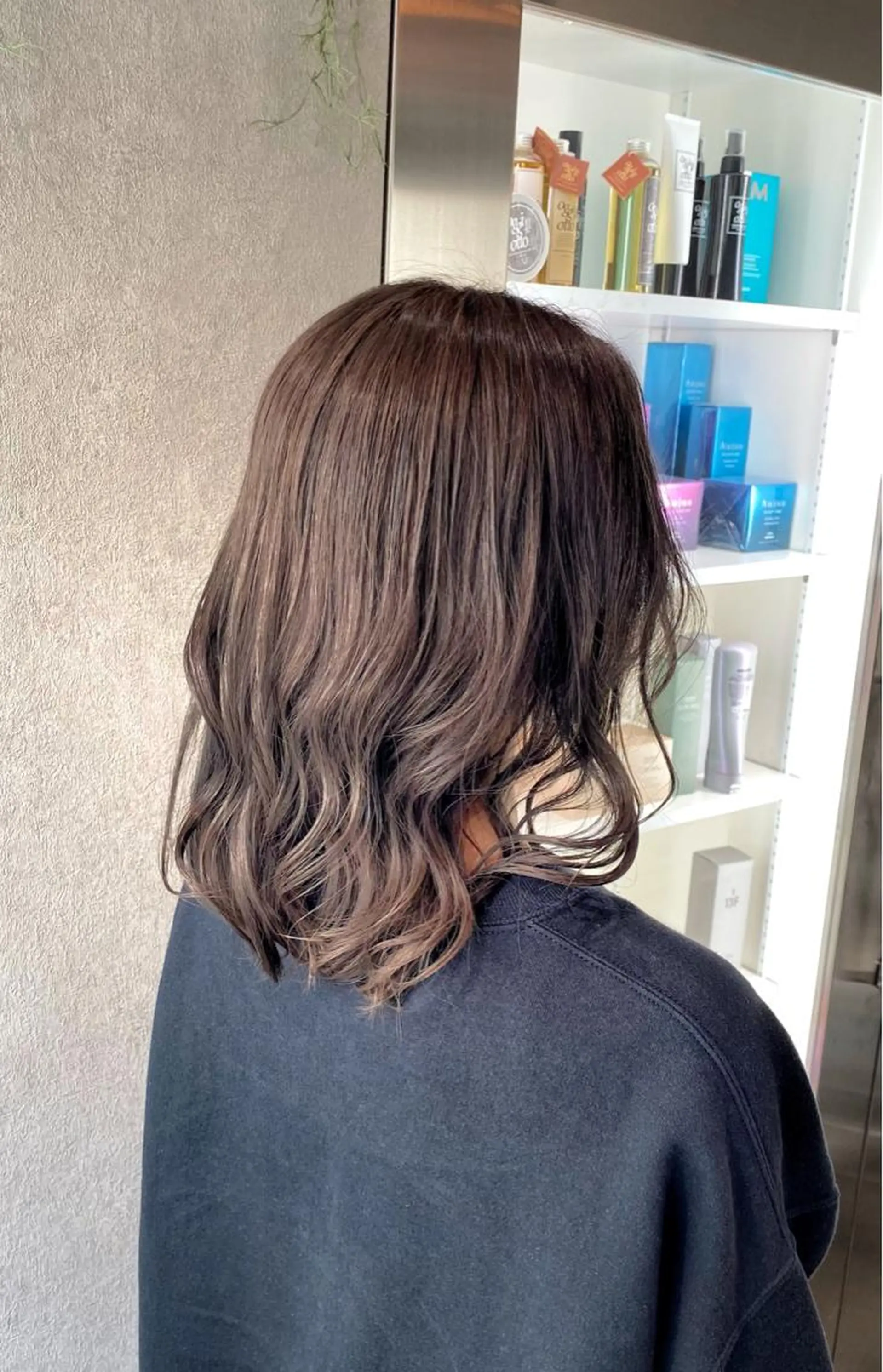 セミロング カラー ヘアカラー お洒落カジュアル🍃 まなとのヘアスタイル