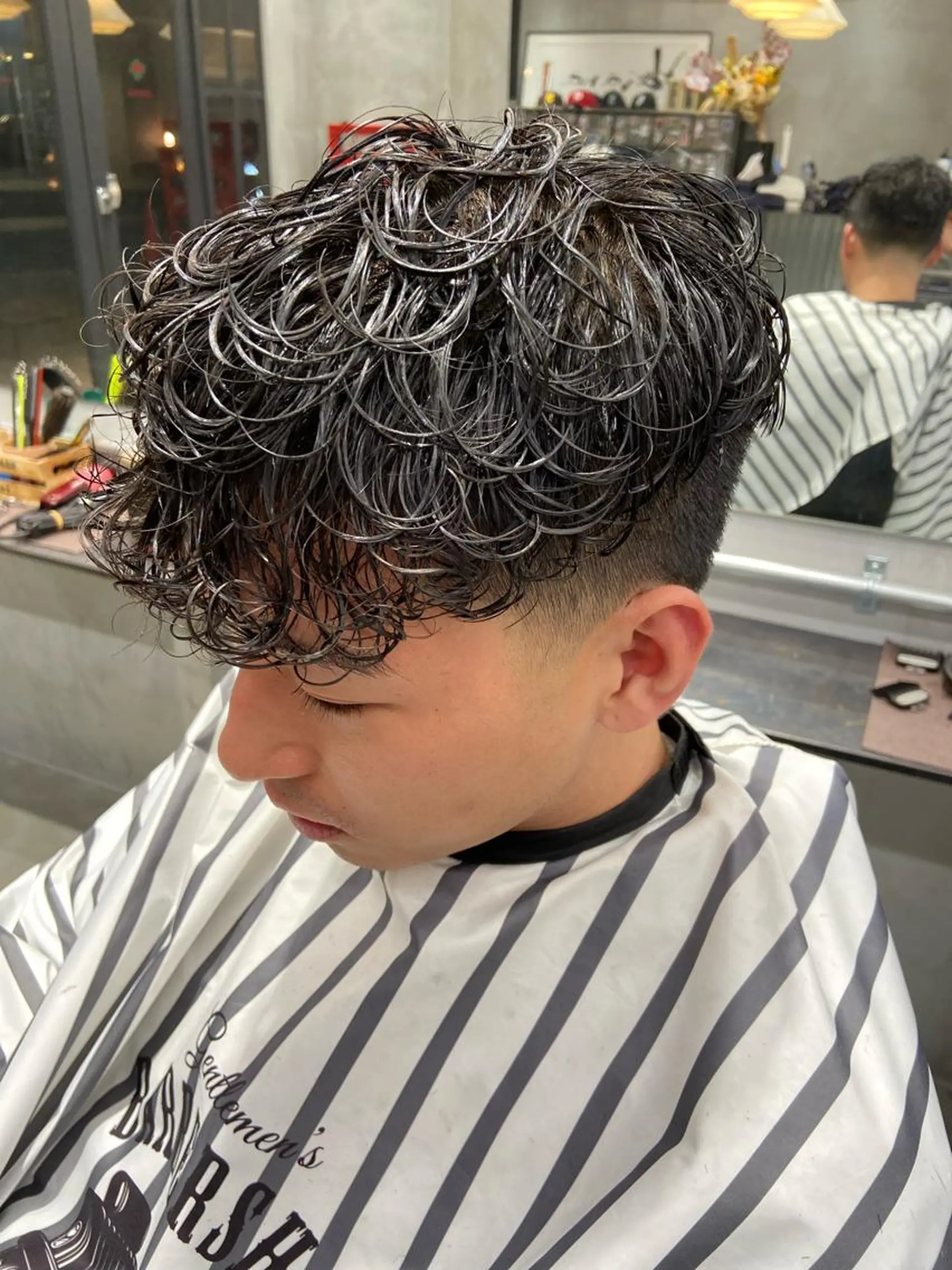 ショート パーマ メンズ カット パーマ 💈圧倒的メンズ特化 DAITO💈のヘアスタイル