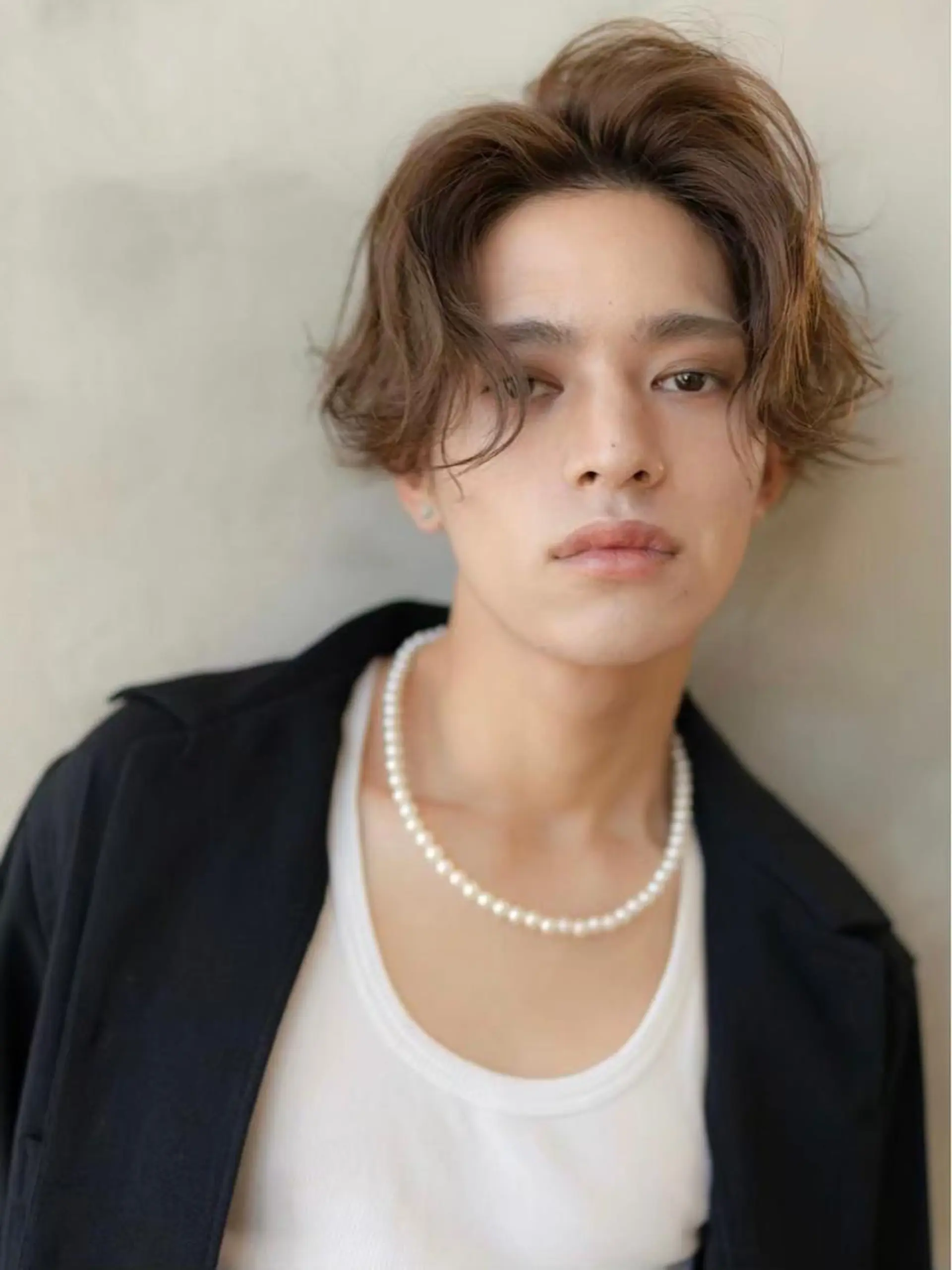 カラー パーマ メンズ メンズハイライト メンズパーマ ハイライトカラー ニュアンスパーマ 10月限定モニター 髪質改善美髪矯正のヘアスタイル