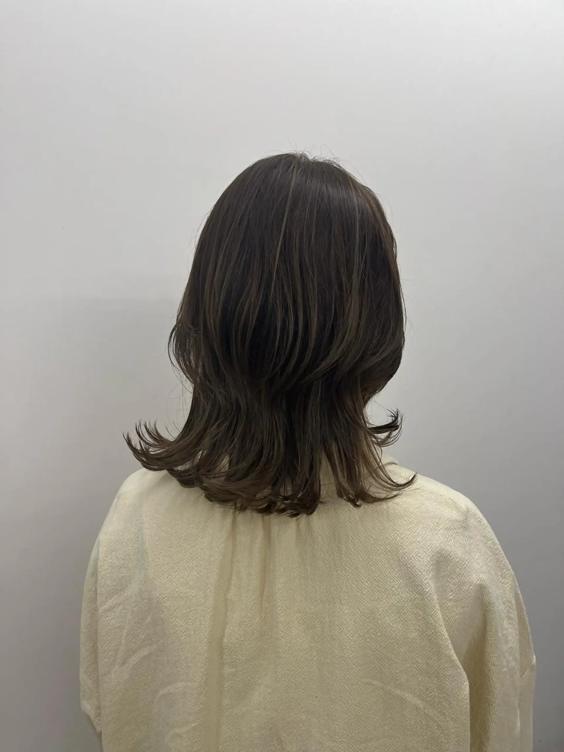 セミロング カラー 韓国好き🇰🇷 美容師MIKUのヘアスタイル