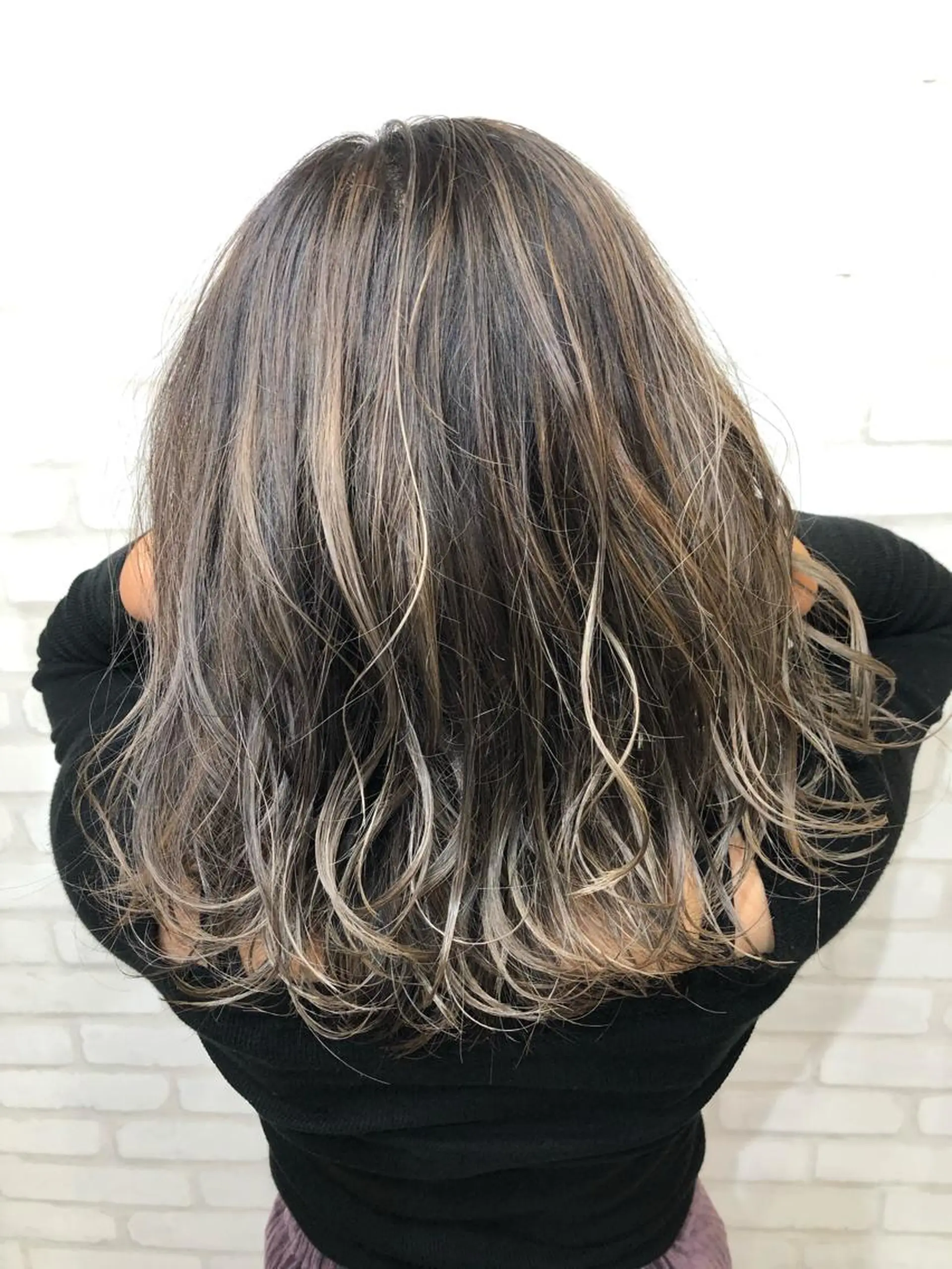 ミディアム 🦄コグレケンタピ ンクカラー🎨パーマのヘアスタイル