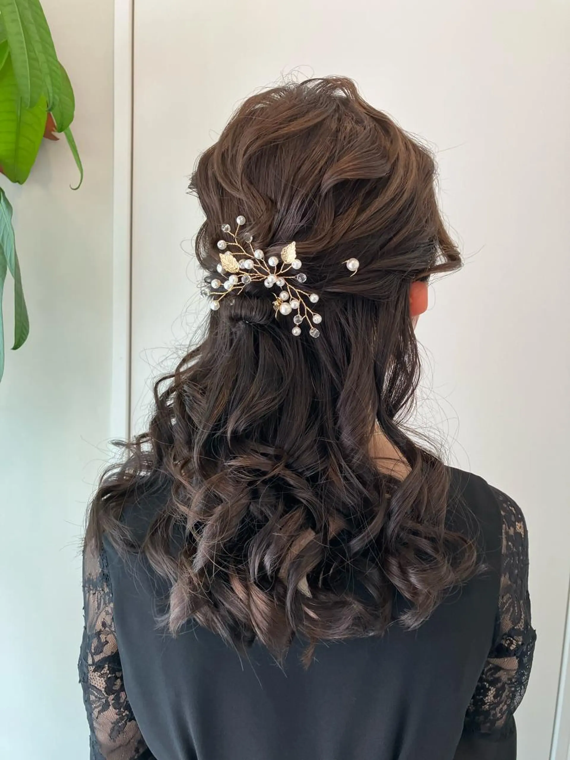 ヘアアレンジ ハーフアップ Hair&Make Nahoのマツエク・マツパデザイン