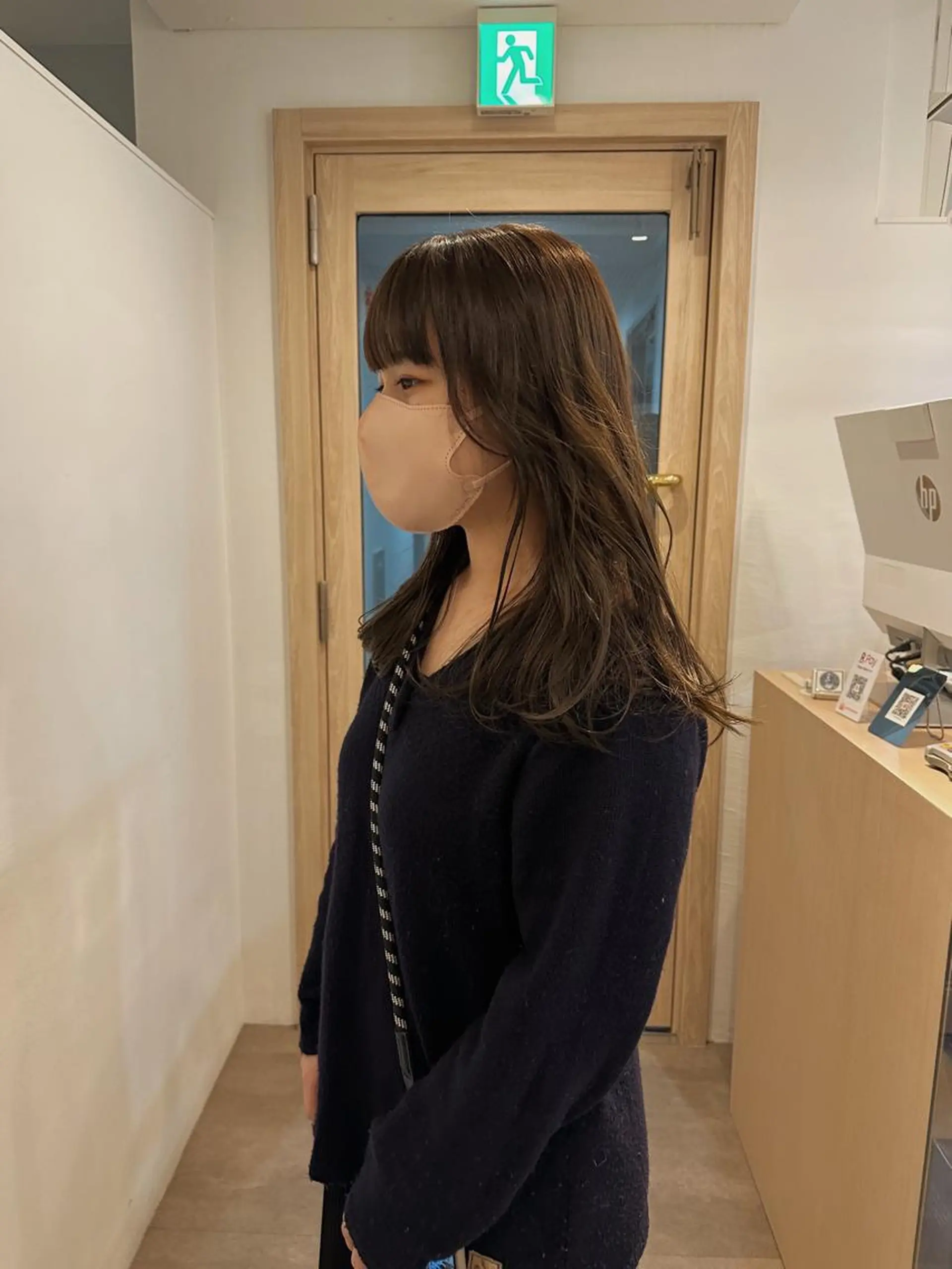 ロング カラー カット ヘアカラー 梅田／ベージュ レイヤー／ヌマタのヘアスタイル