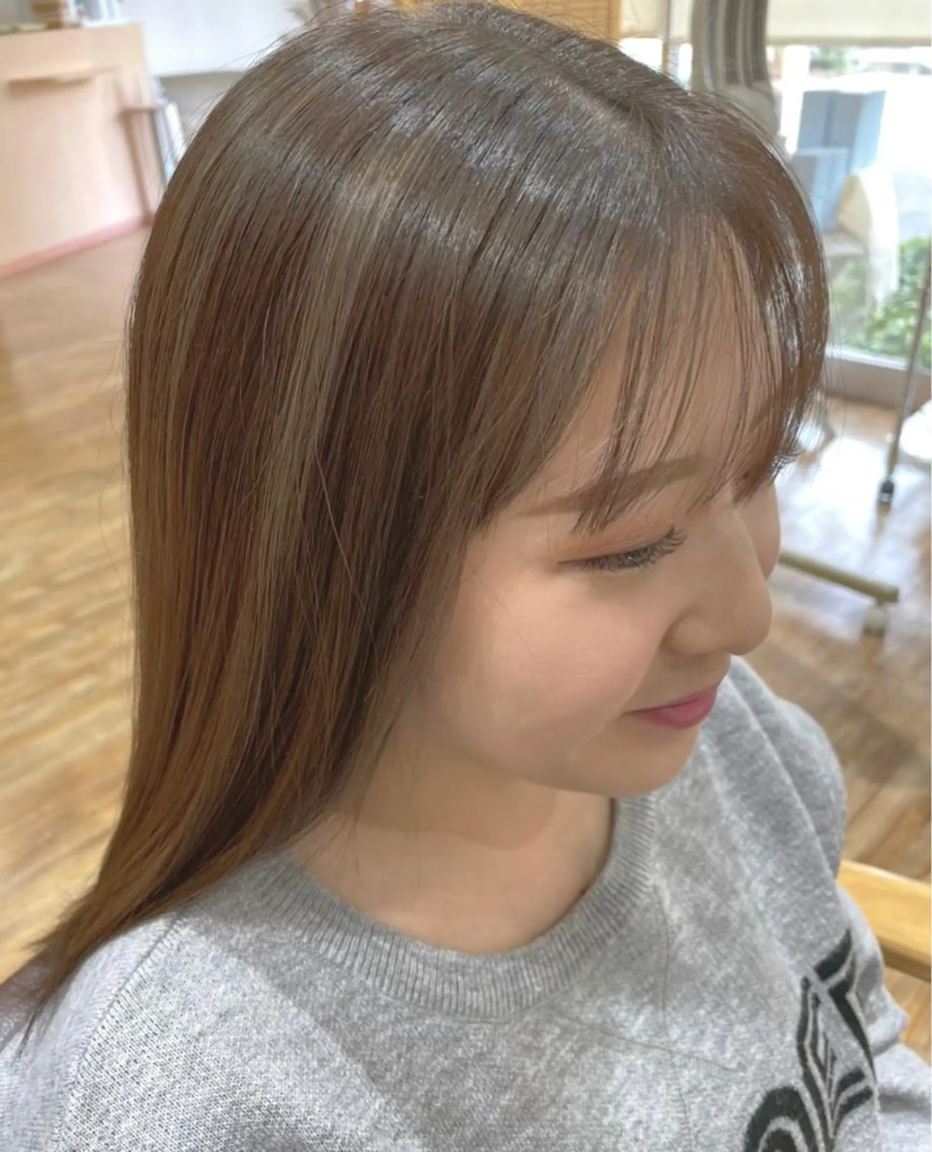 ミディアム カラー FELICE of hair 田口千尋のヘアスタイル