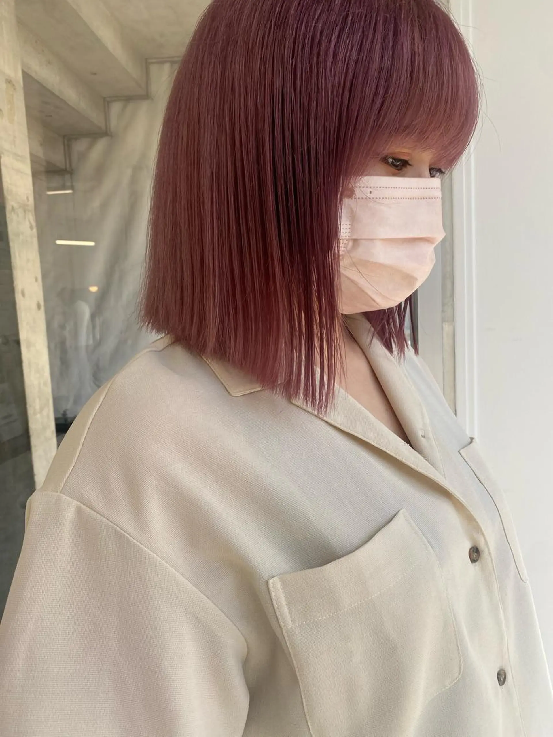 ショート カラー ヘアカラー トリートメント センターパート/ 暖色カラーayuのヘアスタイル