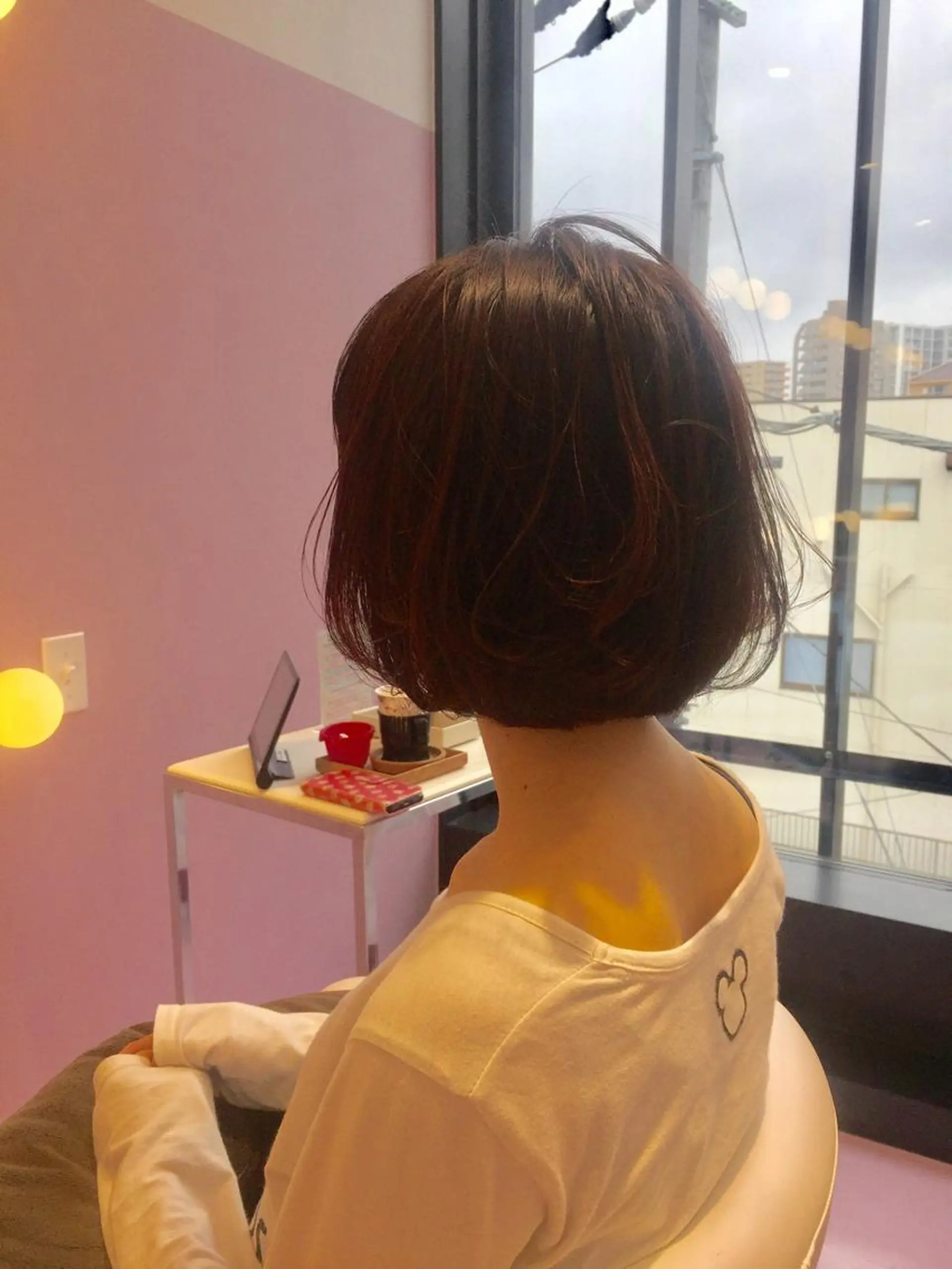 ショート カット ヘアカラー トリートメント 所渉/韓国レイヤー /ウルフカットのヘアスタイル