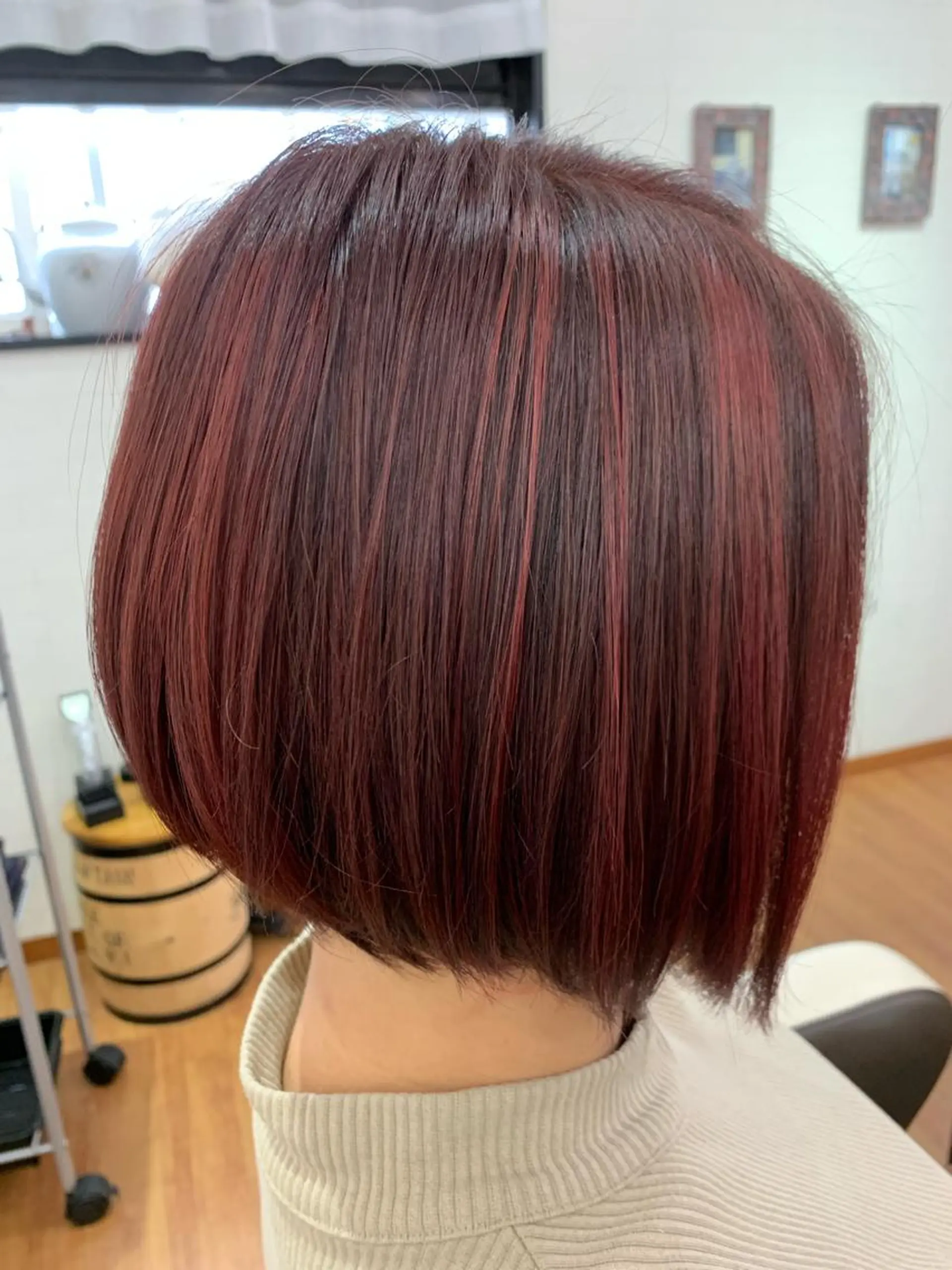 ミディアム カラー カット 星 翔のヘアスタイル