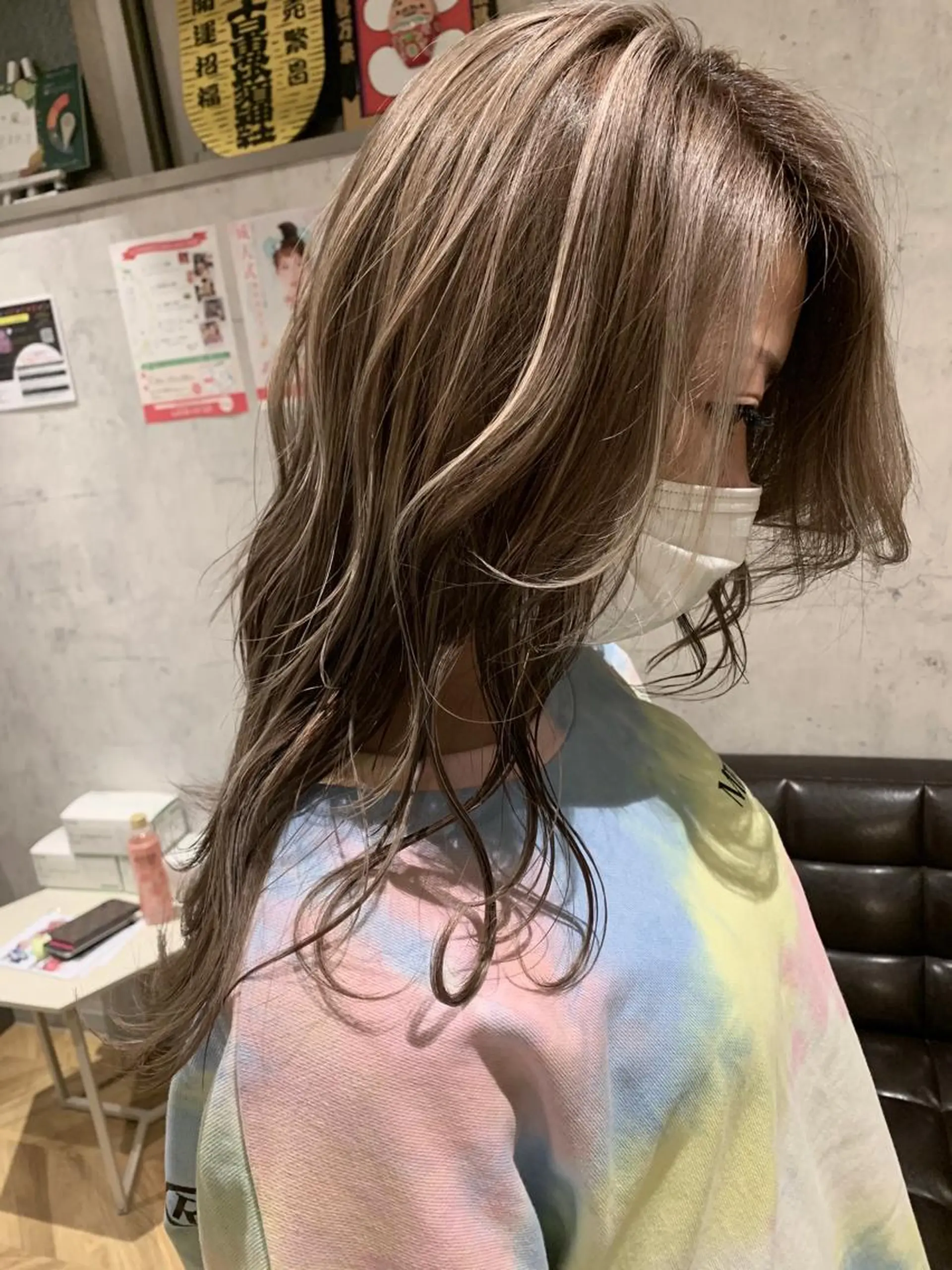 ロング カラー ヘアカラー 髪質改善will hairdesignのヘアスタイル