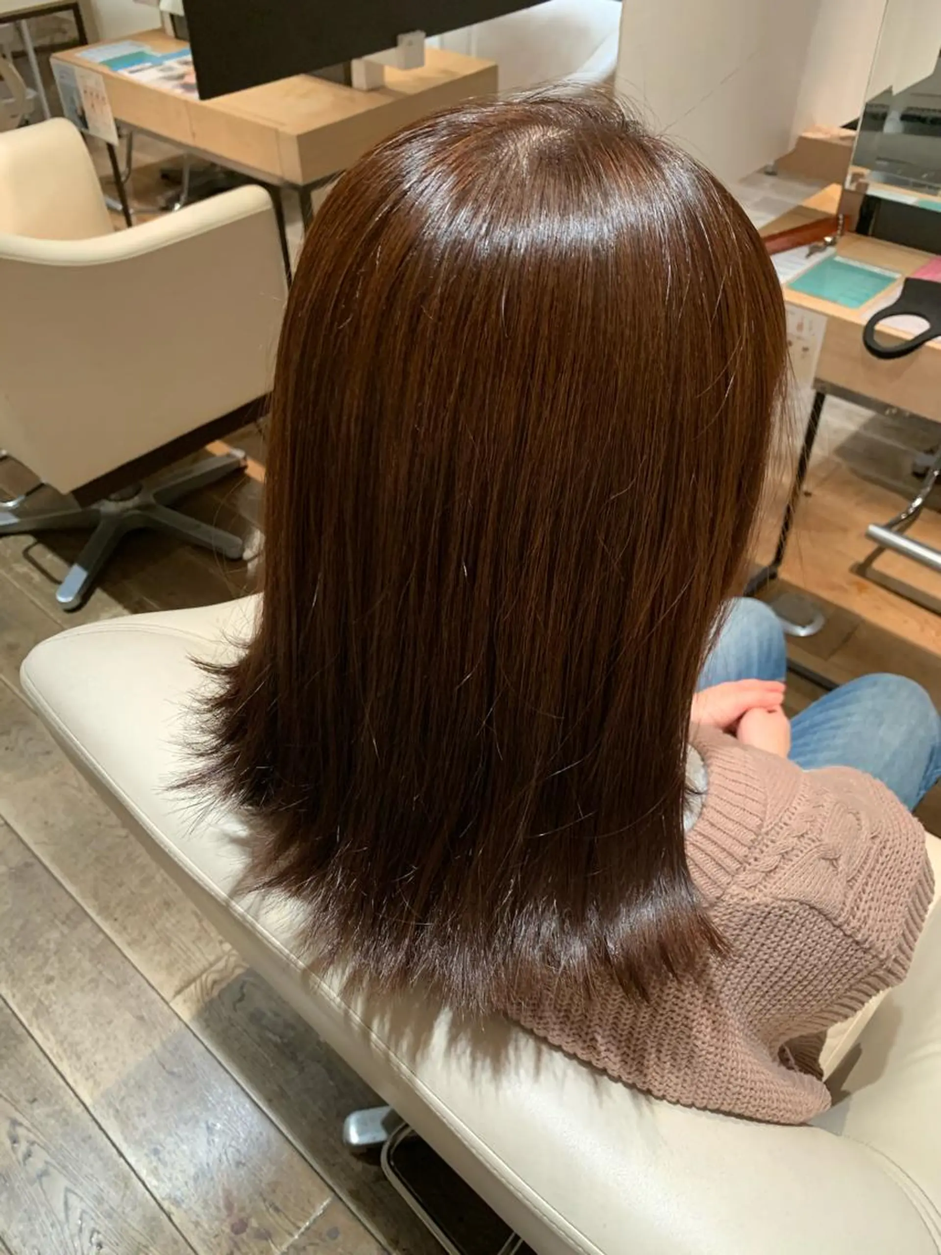 セミロング アッシュ ヘアカラー トリートメント 髪質改善/レイヤー ✨平沼佑麻✨のヘアスタイル