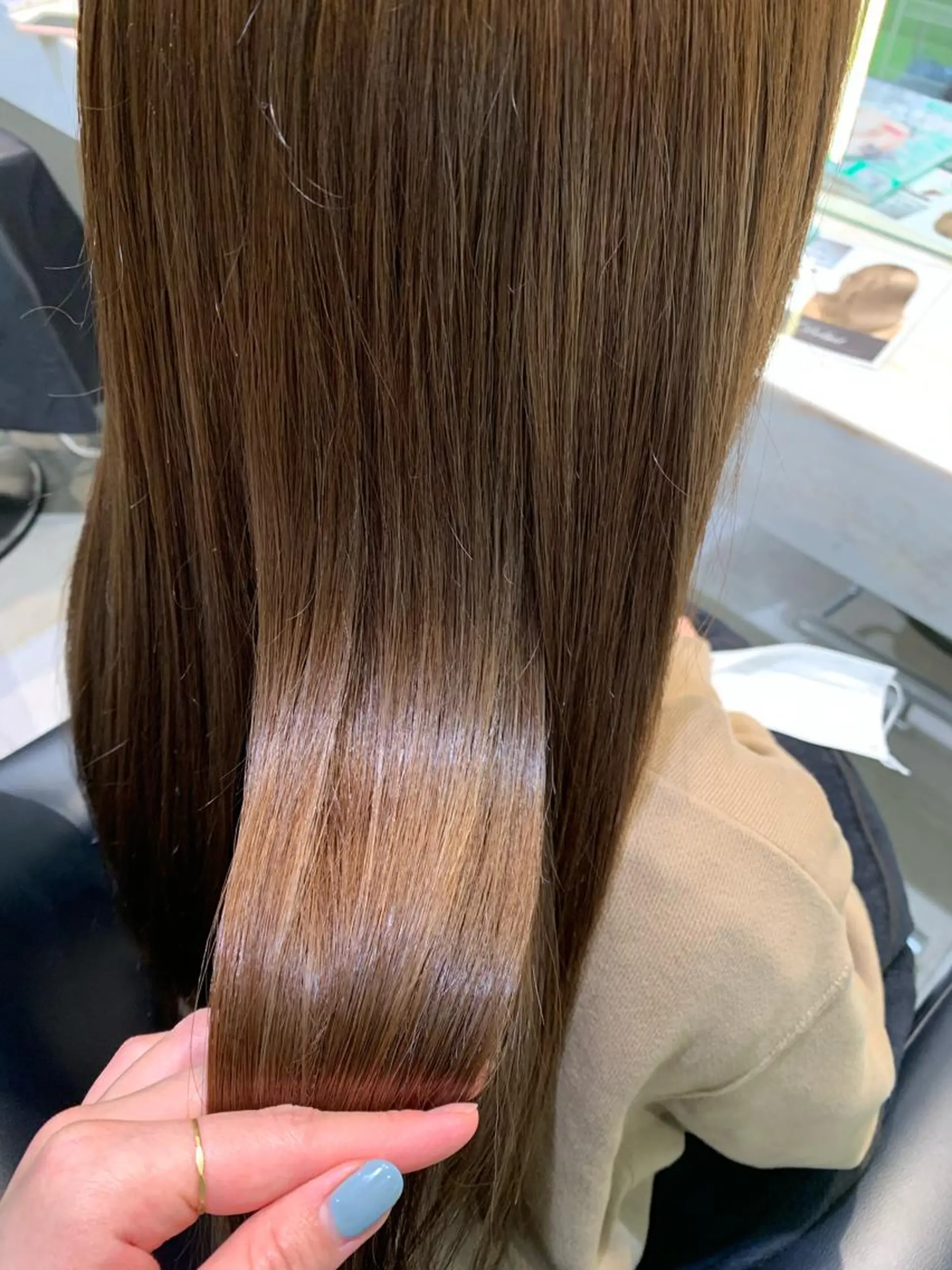 ロング カラー 縮毛矯正 韓国ヘア🇰🇷/ レイヤーカット✂︎のヘアスタイル