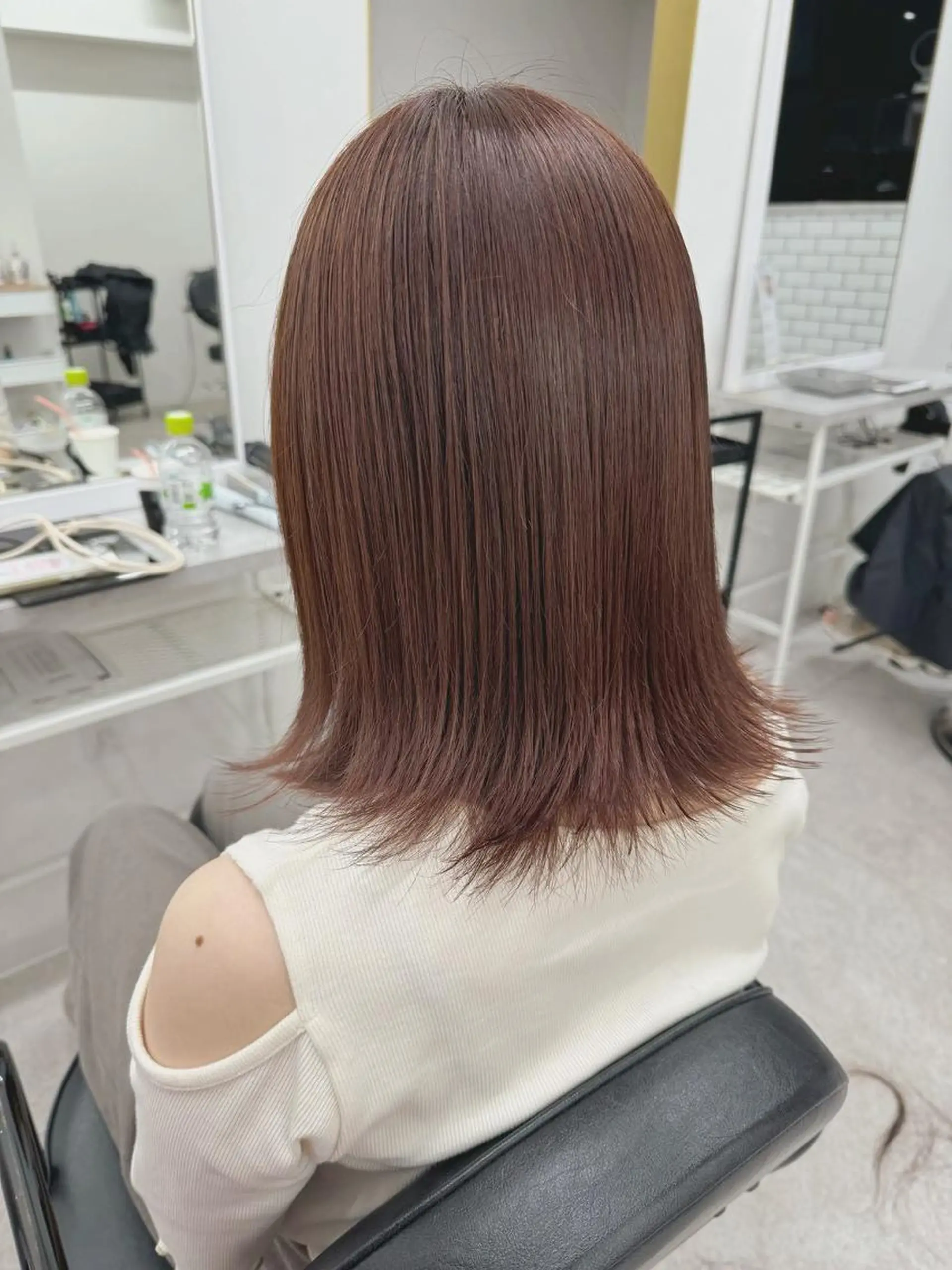 ショート カラー 髪質改善 縮毛矯正 カット ヘアカラー トリートメント newi fhami 吉祥寺のヘアスタイル
