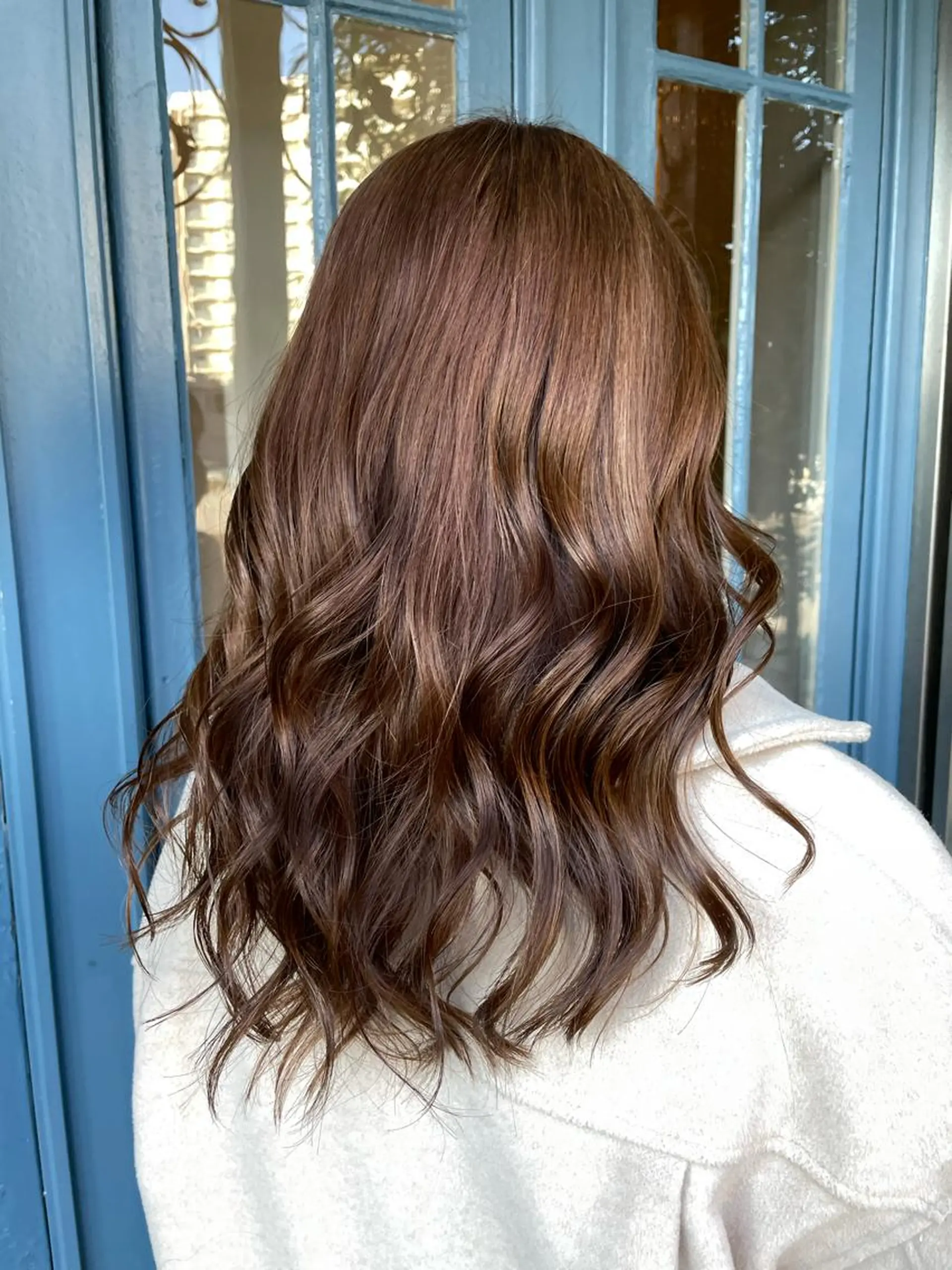 ロング ブリーチ毛矯正.髪質 改善.髪にドラマをのヘアスタイル