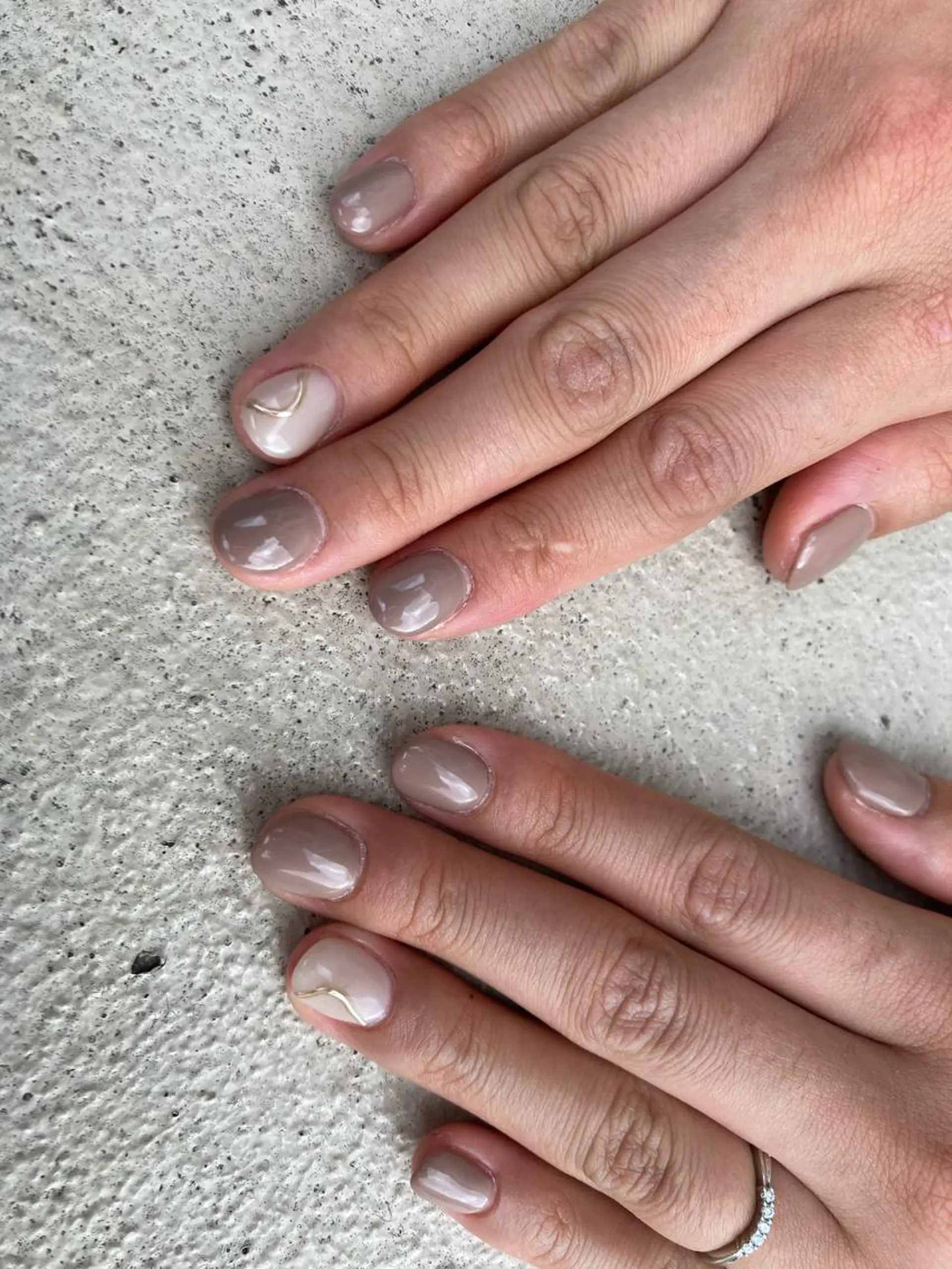 ショート ネイル ハンドネイル フットネイル ✴︎ Delightのネイルデザイン