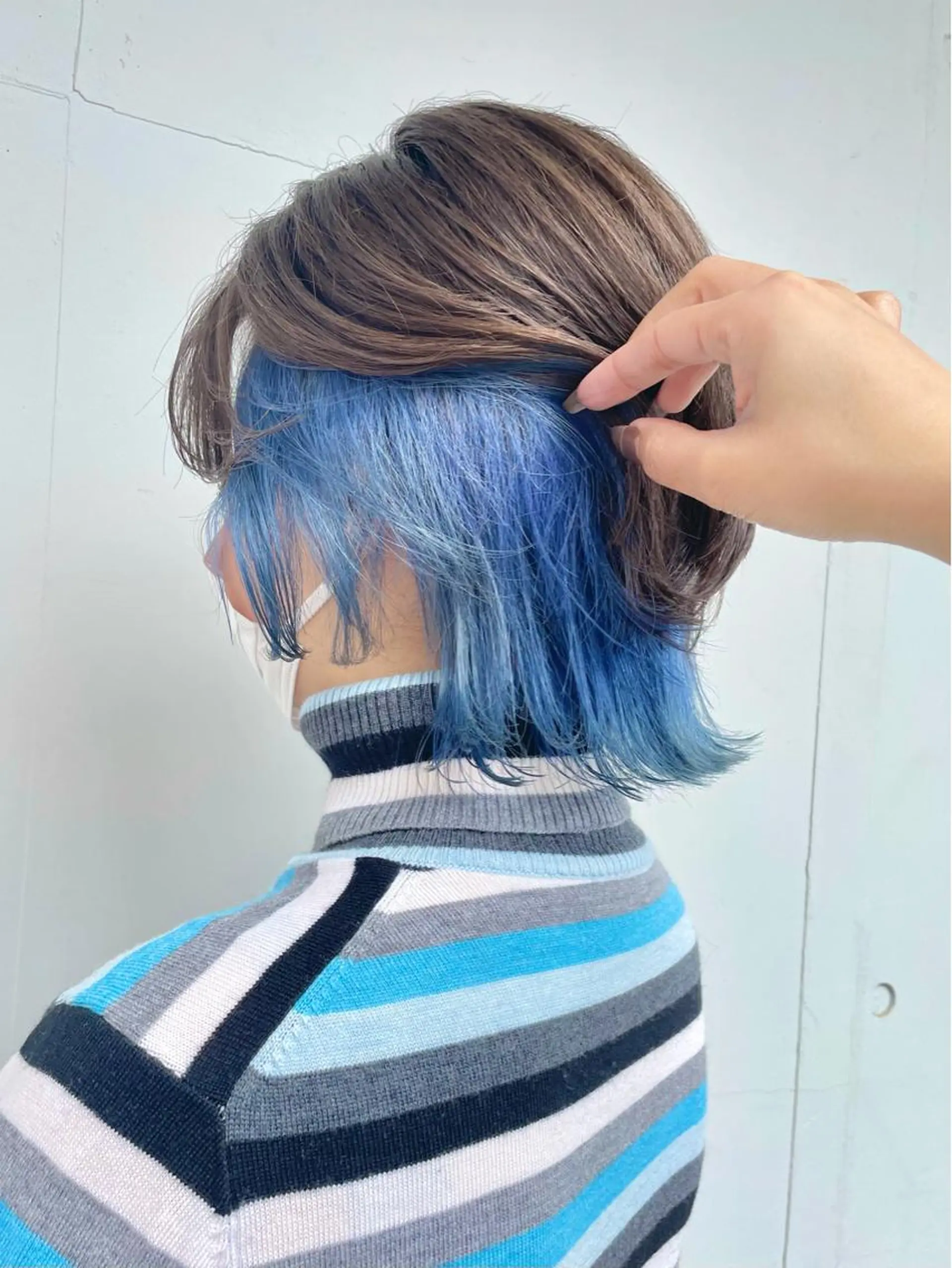 ショート カラー アディクシーカラー ブリーチ ブルーカラー ケアブリーチ ダブルカラー カット ヘアカラー トリートメント もにか🌞原宿/渋谷 🌝ブリーチカラーのヘアスタイル