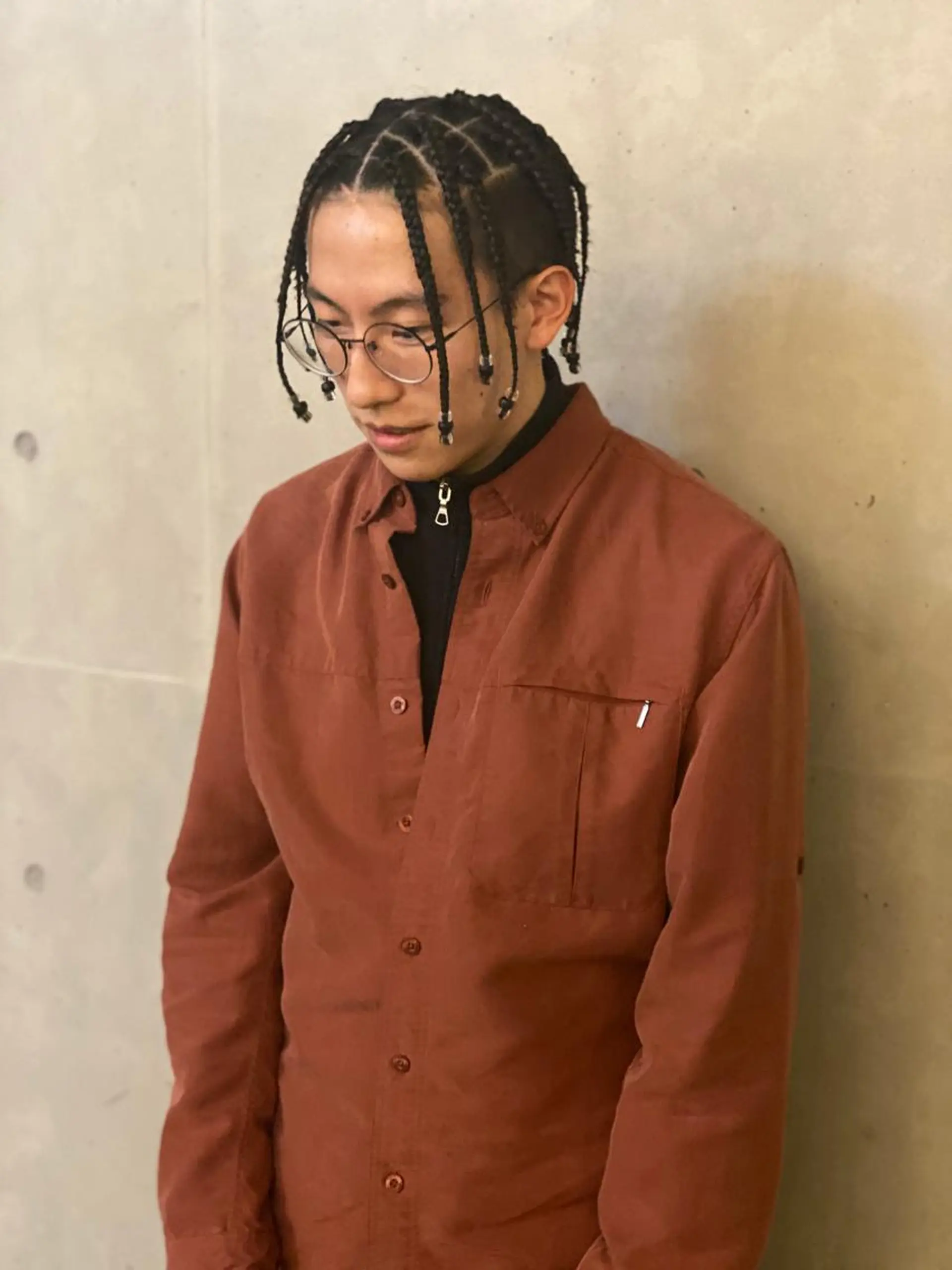 ミディアム カラー パーマ ヘアアレンジ メンズ キッズ ネイル マツエク・マツパ 中元 淳のヘアスタイル