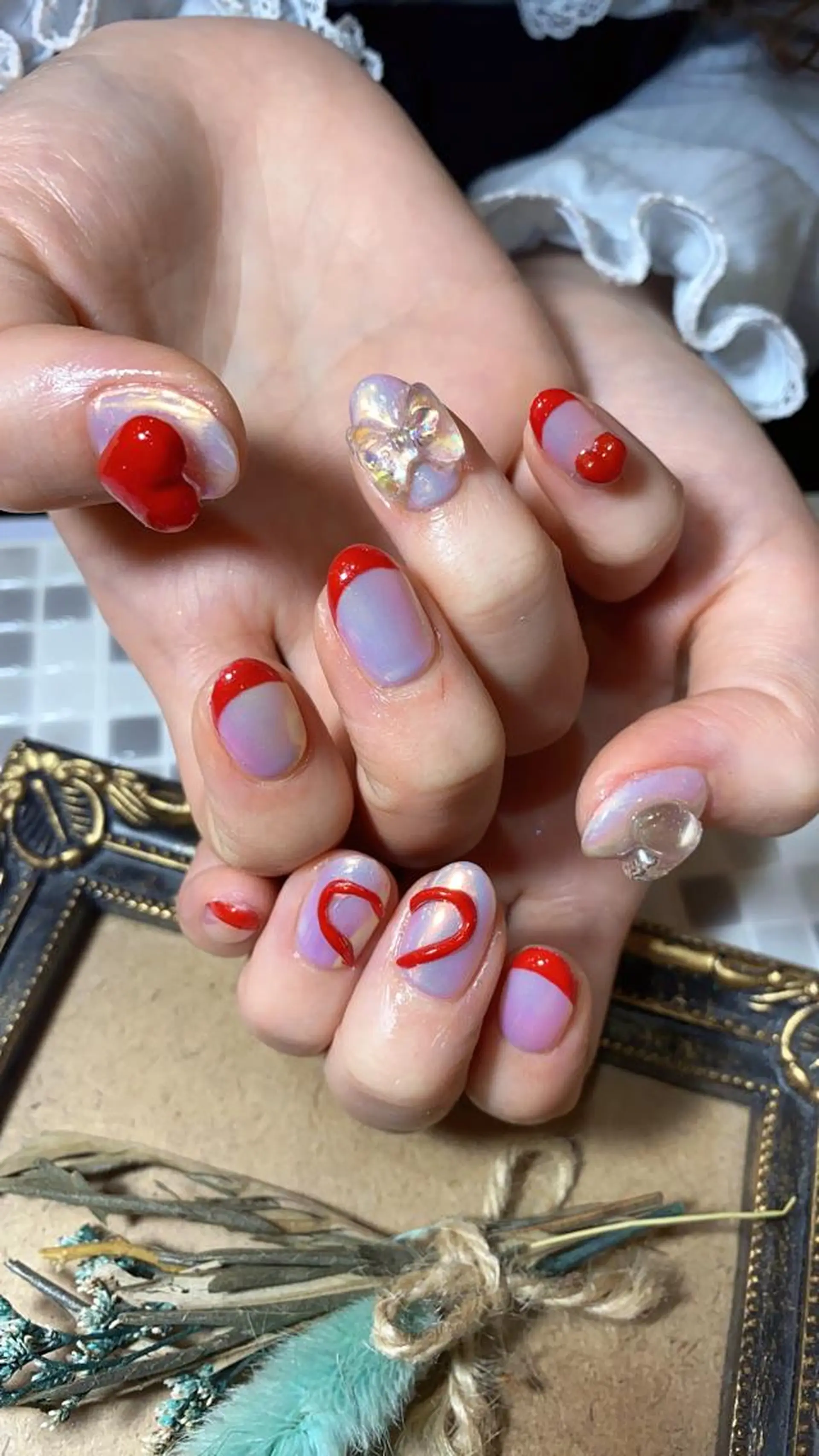 ネイル バレンタイン nailist yuiのネイルデザイン