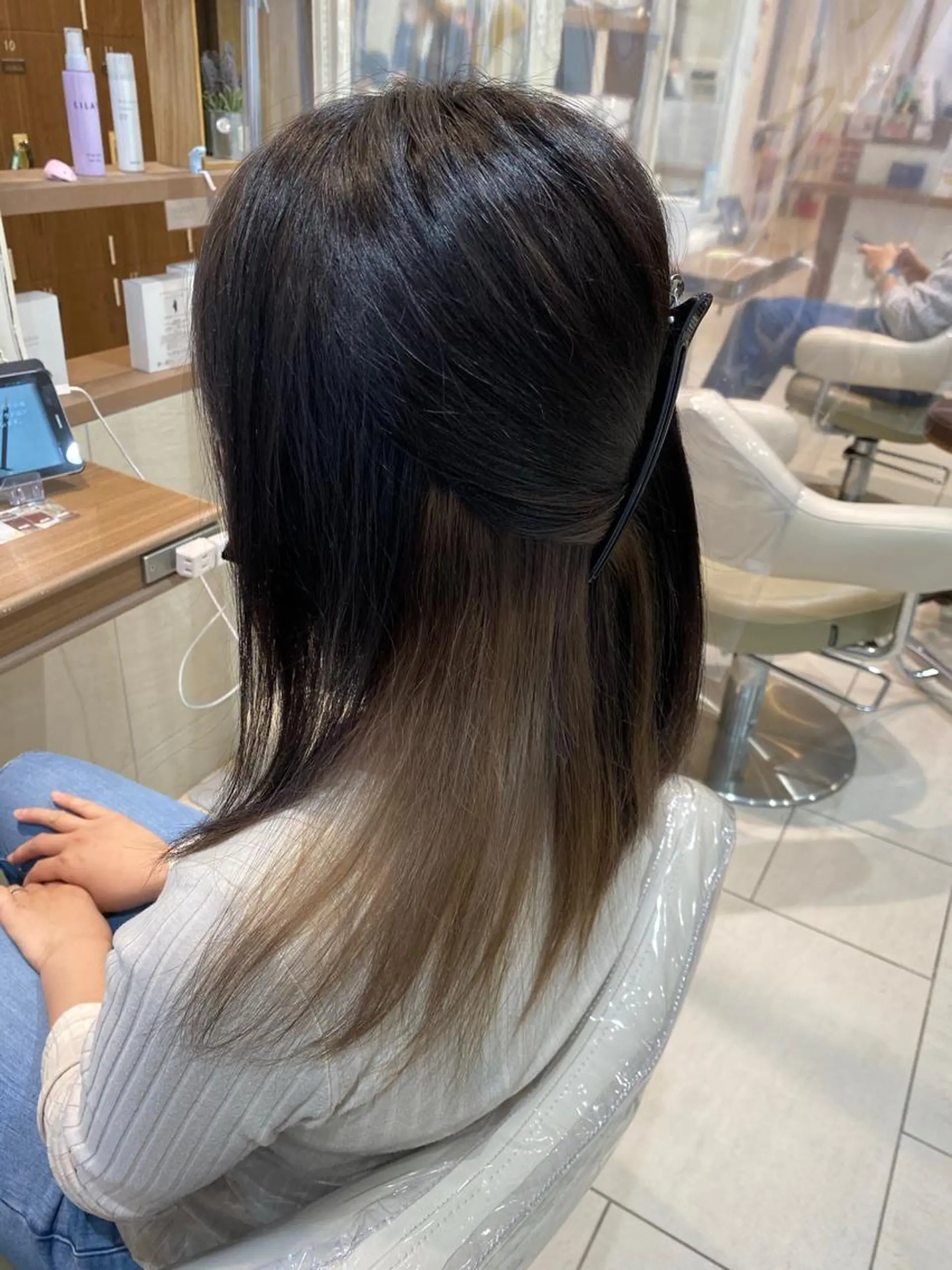 ミディアム カラー 横山 直輝のヘアスタイル