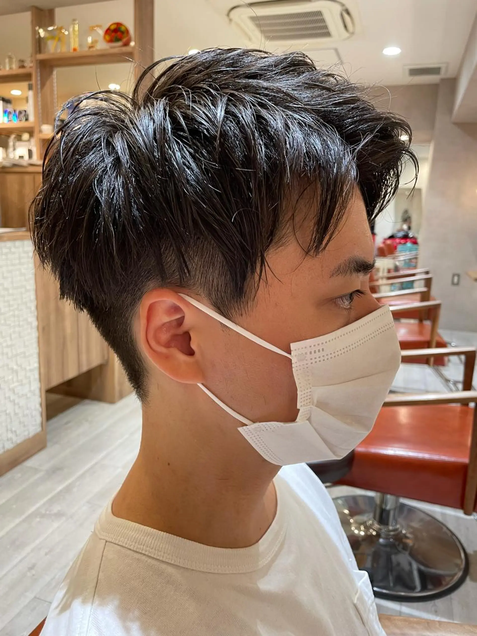 メンズ アップバング Lian山田 駿のヘアスタイル