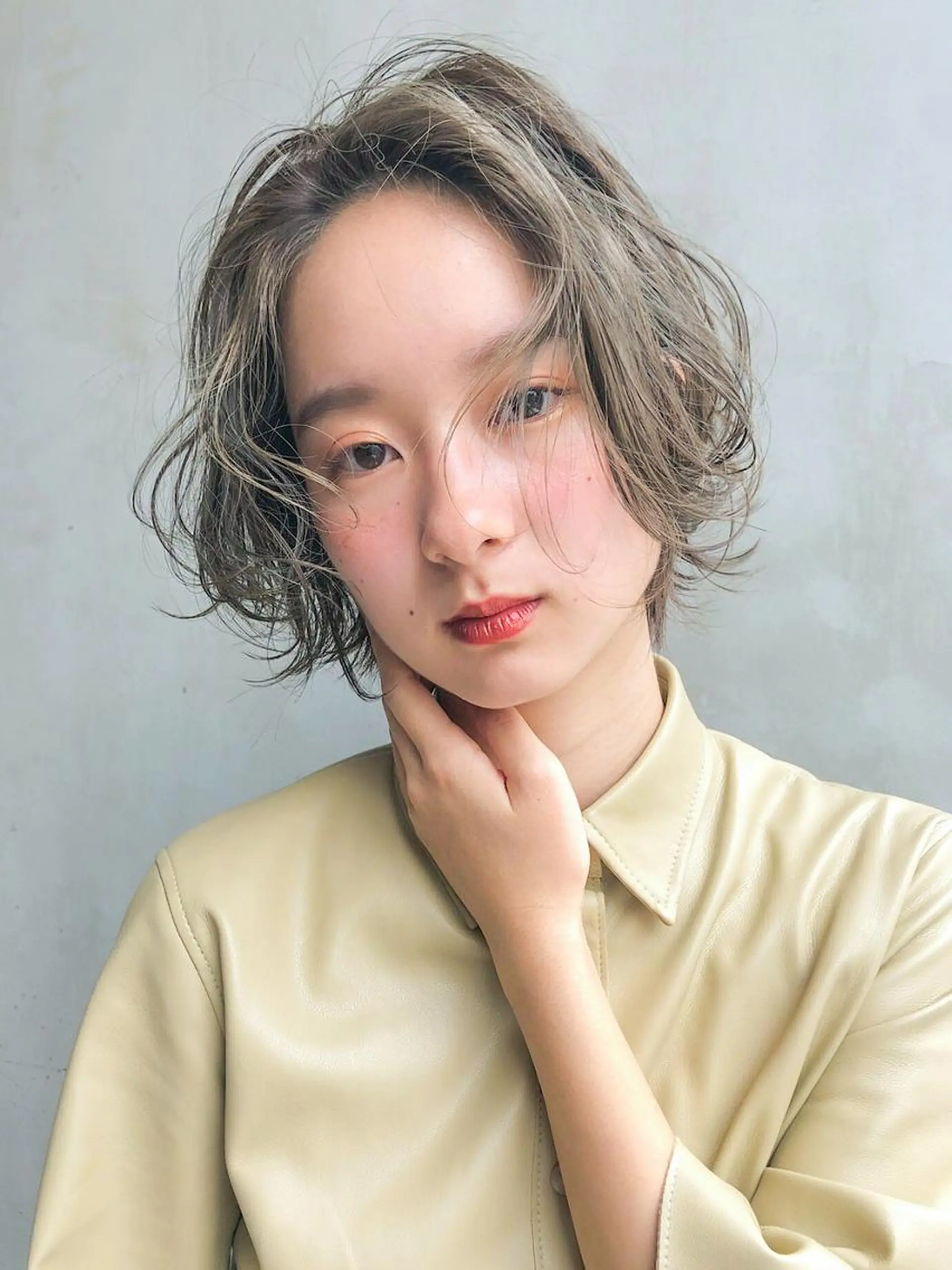 ショート カラー パーマ ヘアアレンジ ショートボブ ボブ ショートヘア ITbyALBUM 中野店のヘアスタイル