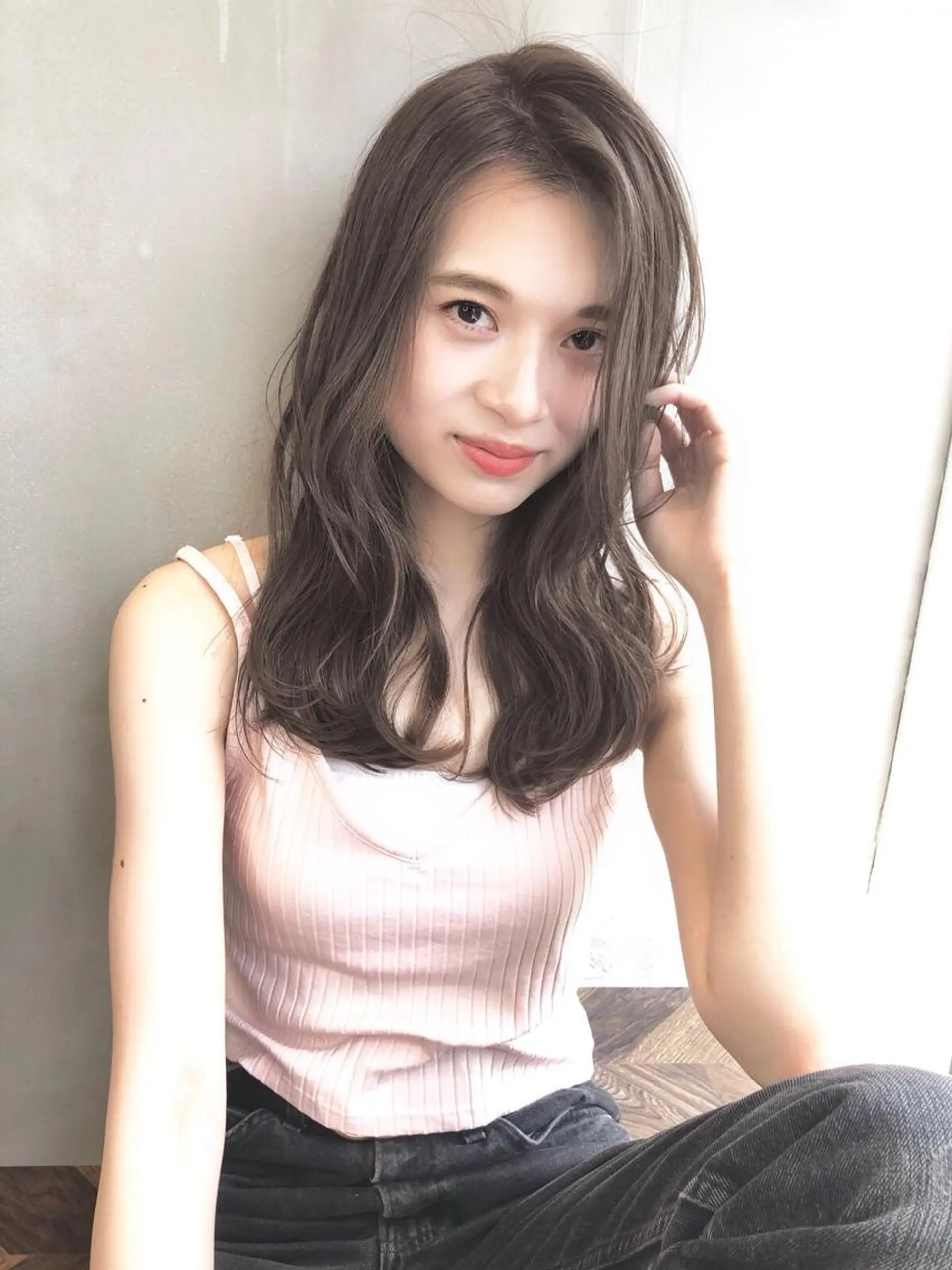 ロング カラー 遠藤 眞実のヘアスタイル