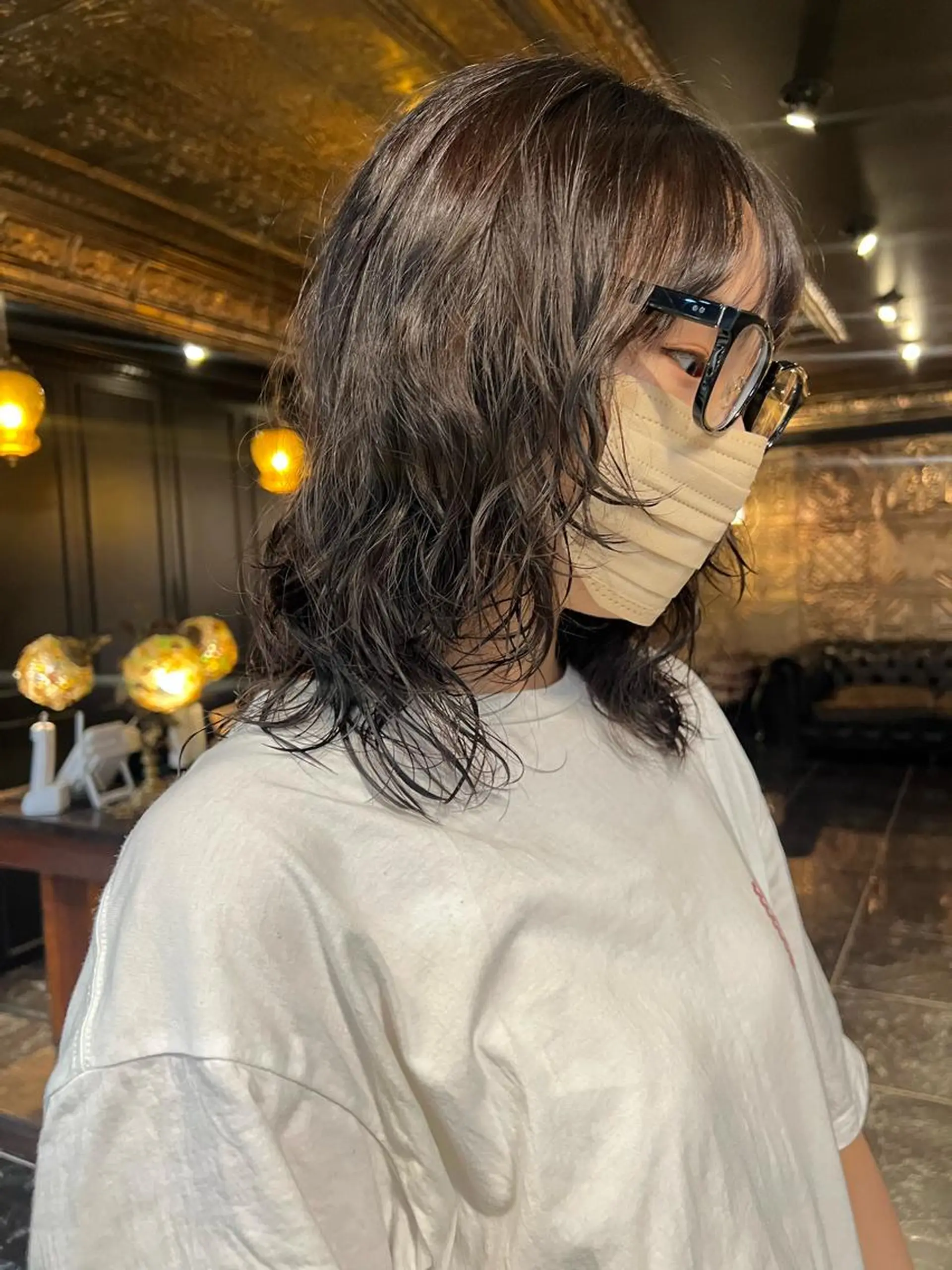 ミディアム カラー 圧倒的デザイン力 店長🎨RENAのヘアスタイル